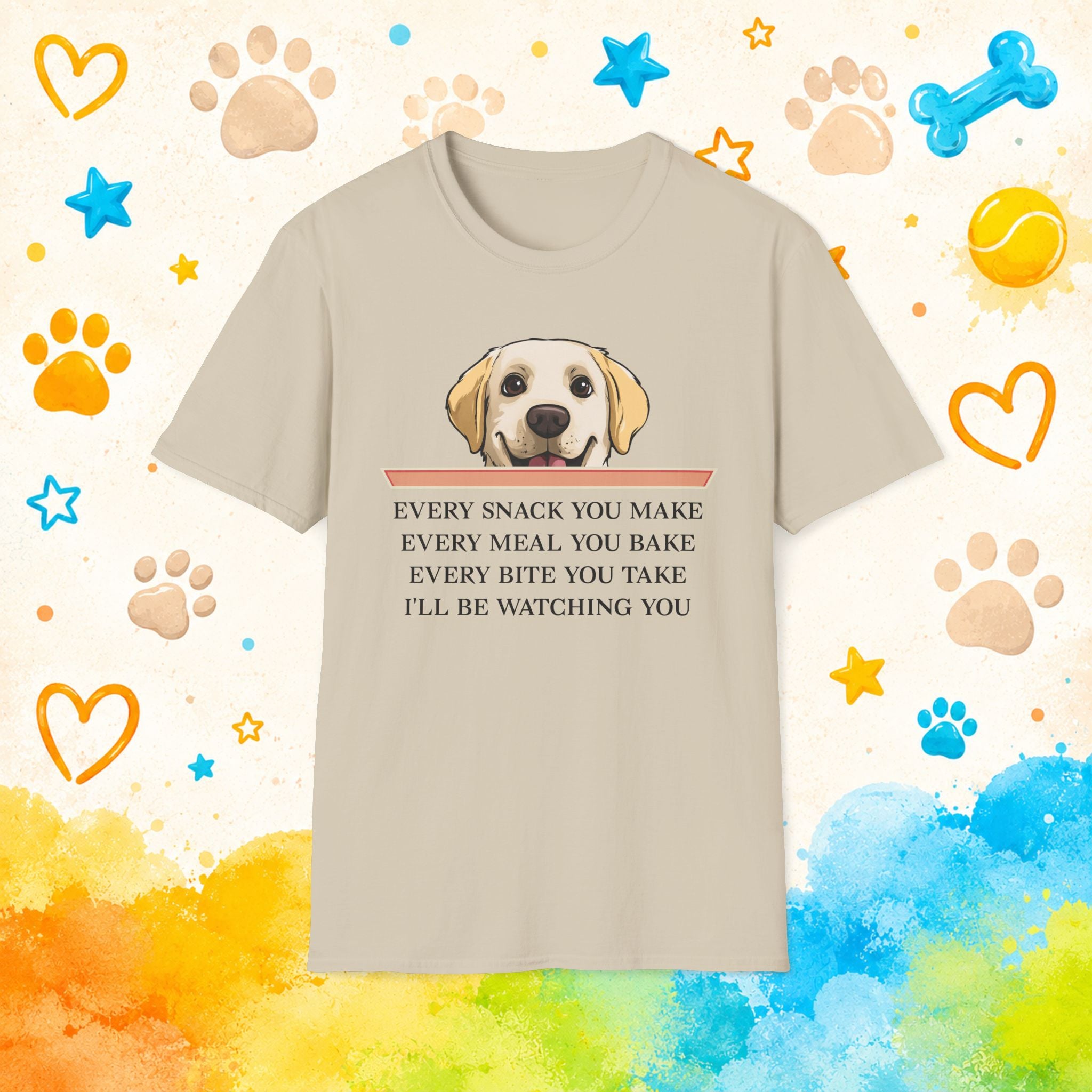 Labrador Snack Watching Dog T-Shirt