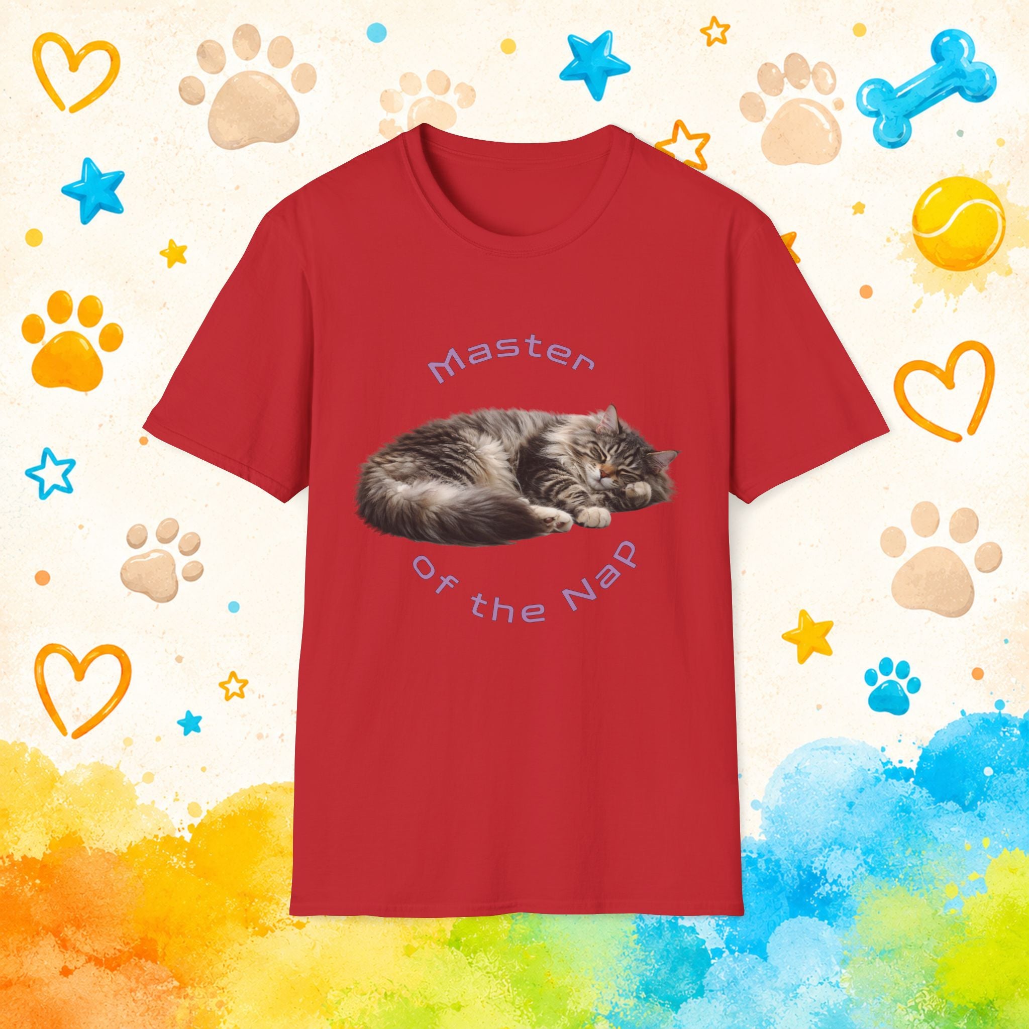 Cat "Master of the Nap" T-shirt