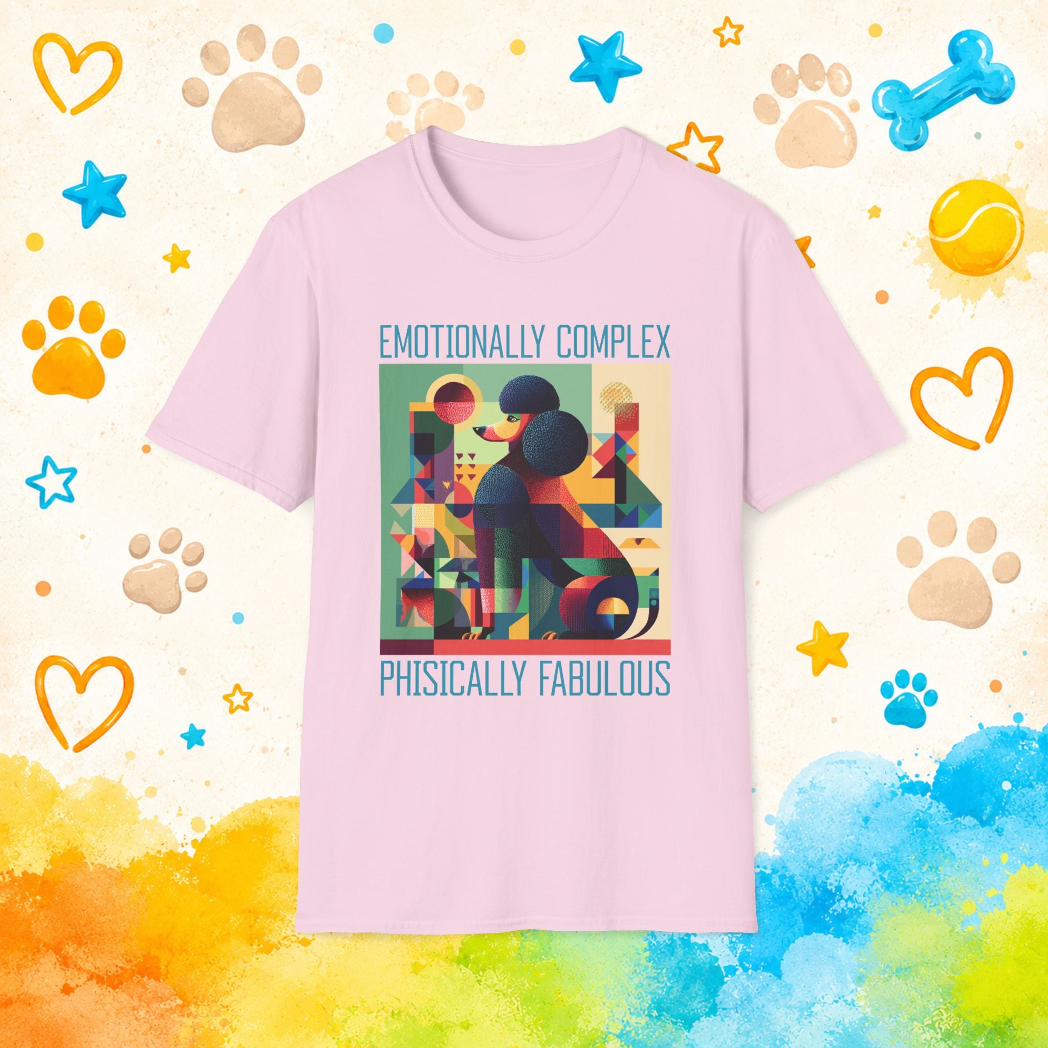 Poodle Emotionally Complex T-Shirt