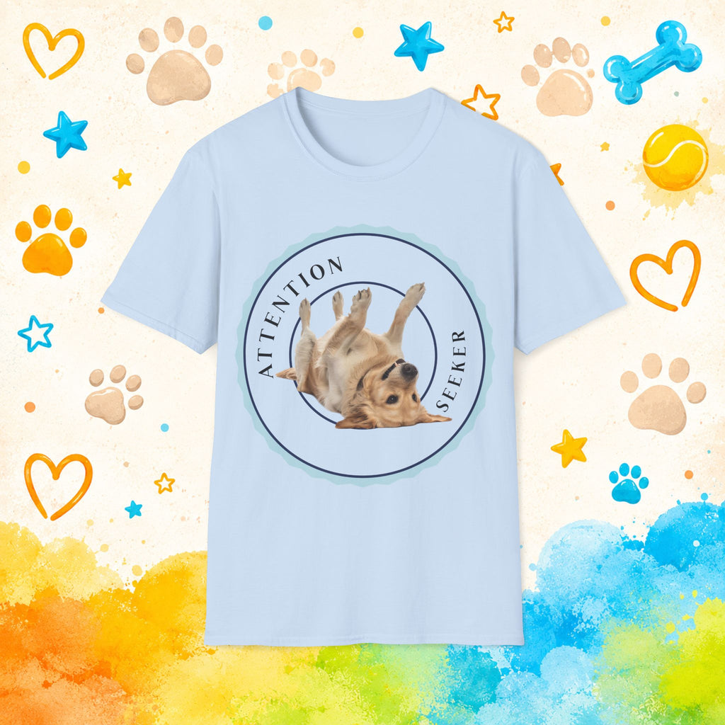 Golden Retriever "Attention Seeker" Honour Badge T-Shirt