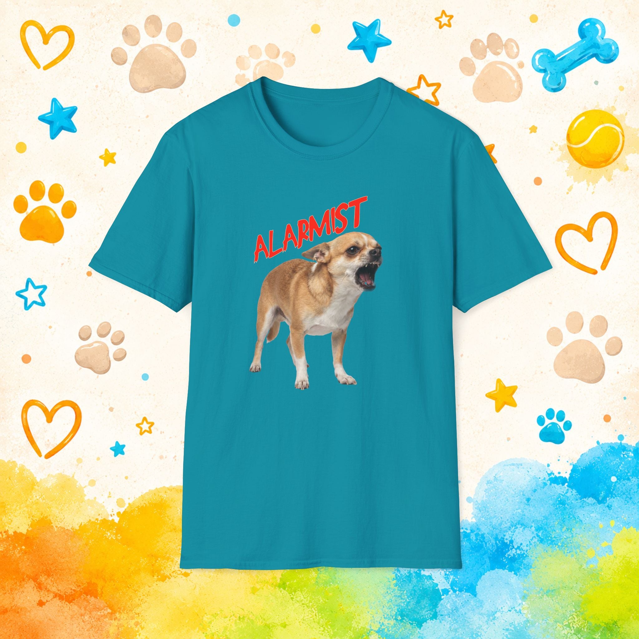 Alarmist Funny Chihuahua T-Shirt – Tiny Dog Security System Humor Tee