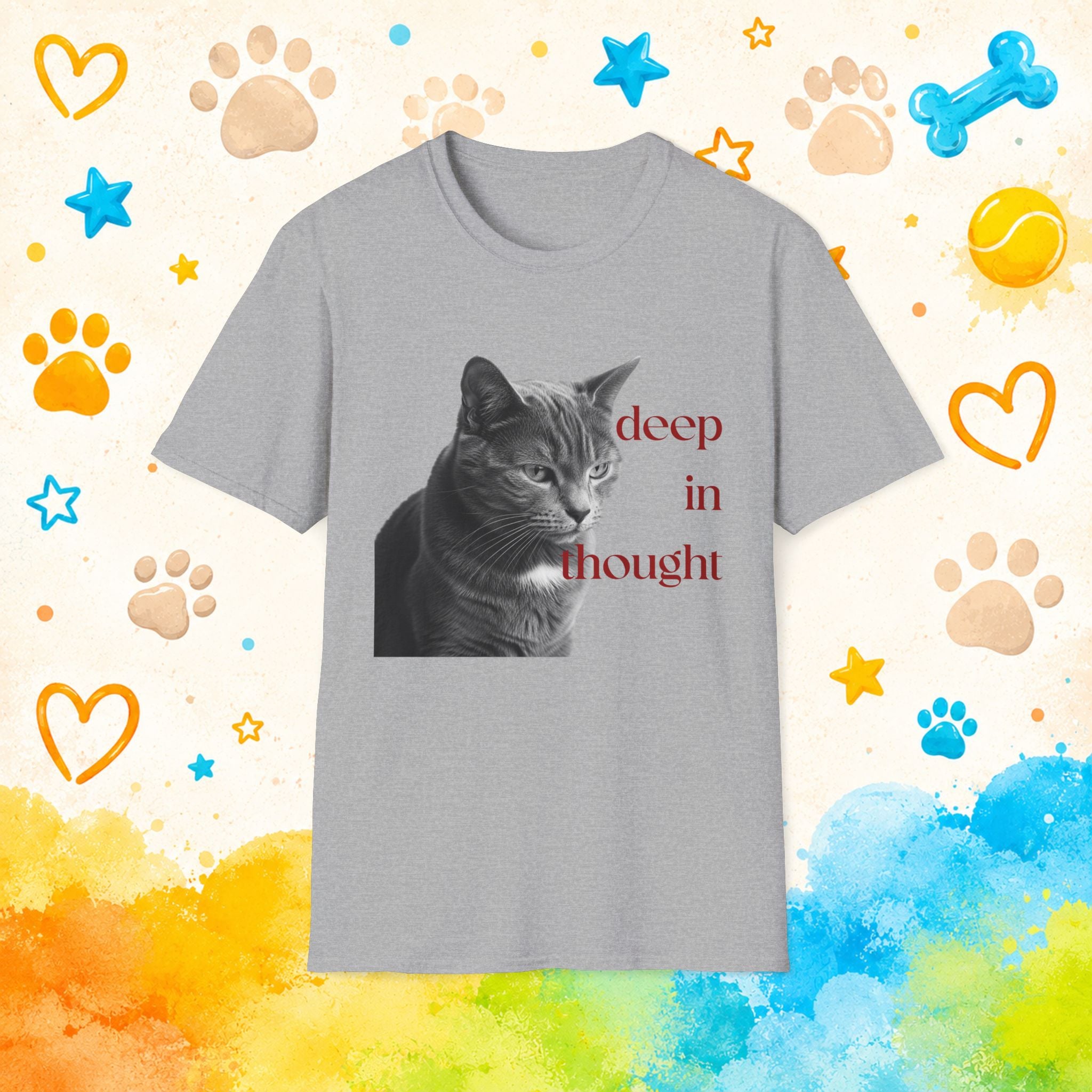 Cat Deep in ThoughtT-Shirt