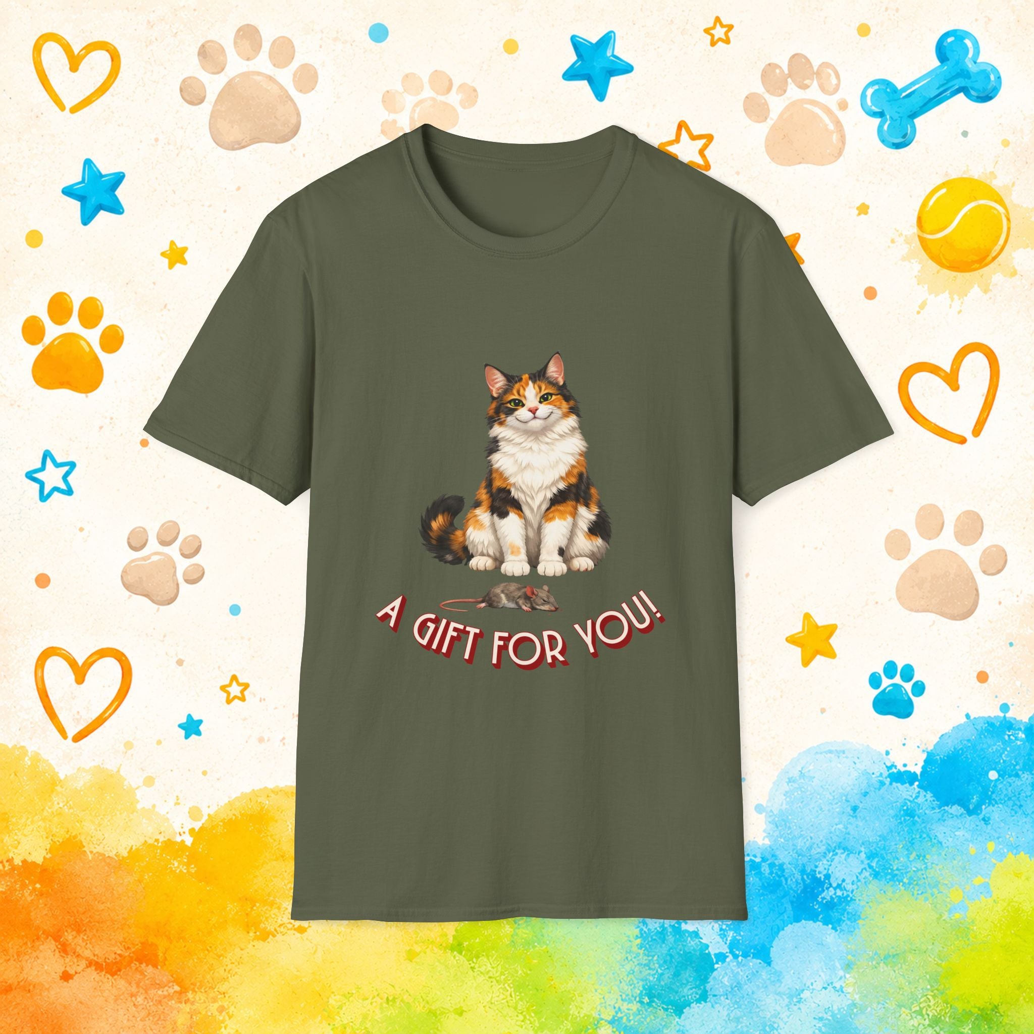 Cat 'A Gift For You' T-Shirt