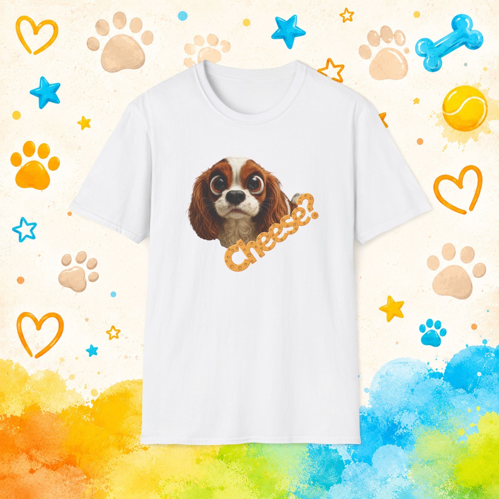 Cheese? Cavalier King Charles Spaniel Funny Dog T-Shirt