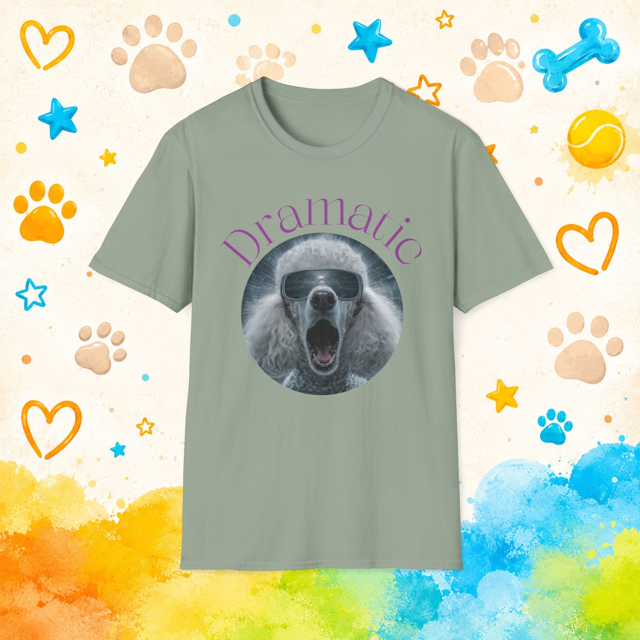 Poodle Dramatic Funny T-shirt