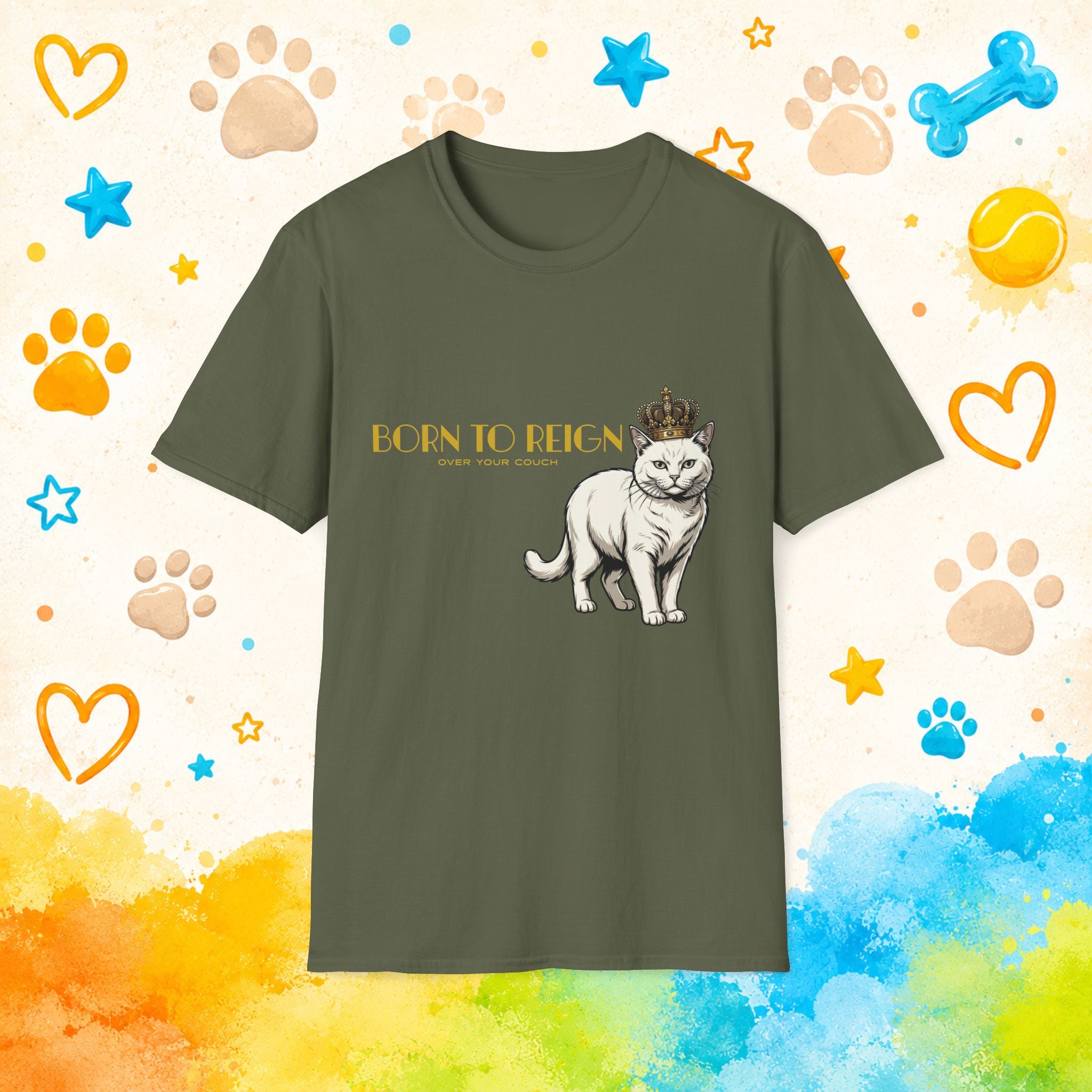 Cat Born to ReignT-Shirt