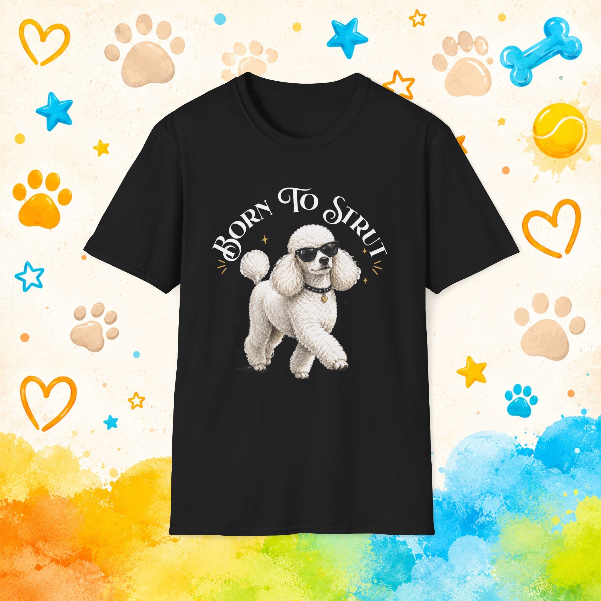 Born to Strut – Cool Poodle Sunglasses Design
