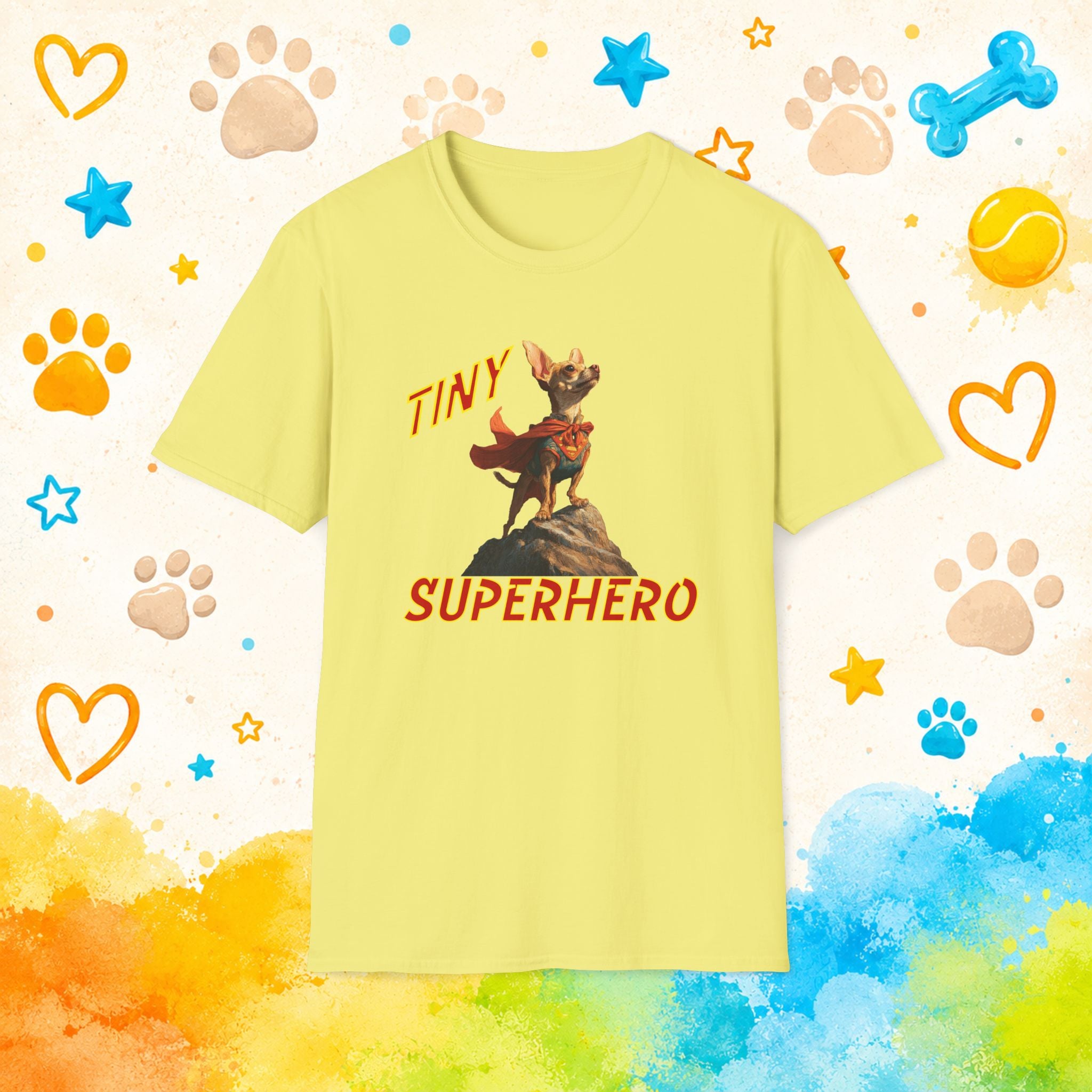 Chihuahua Tiny Superhero T-Shirt