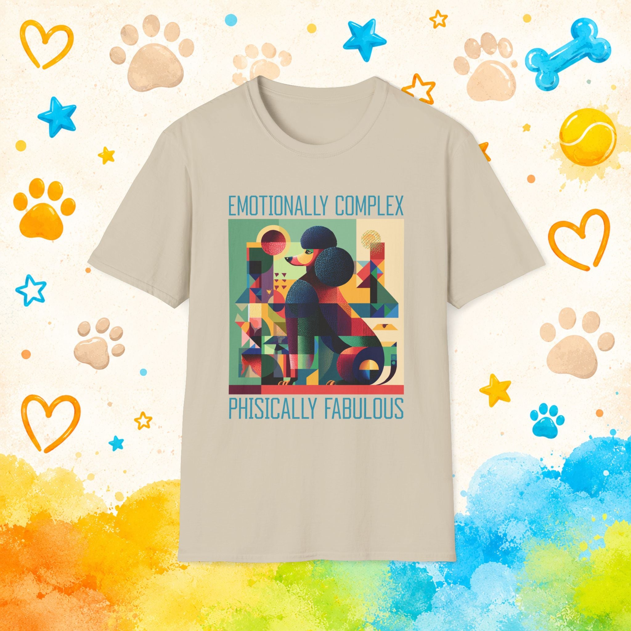 Poodle Emotionally Complex T-Shirt