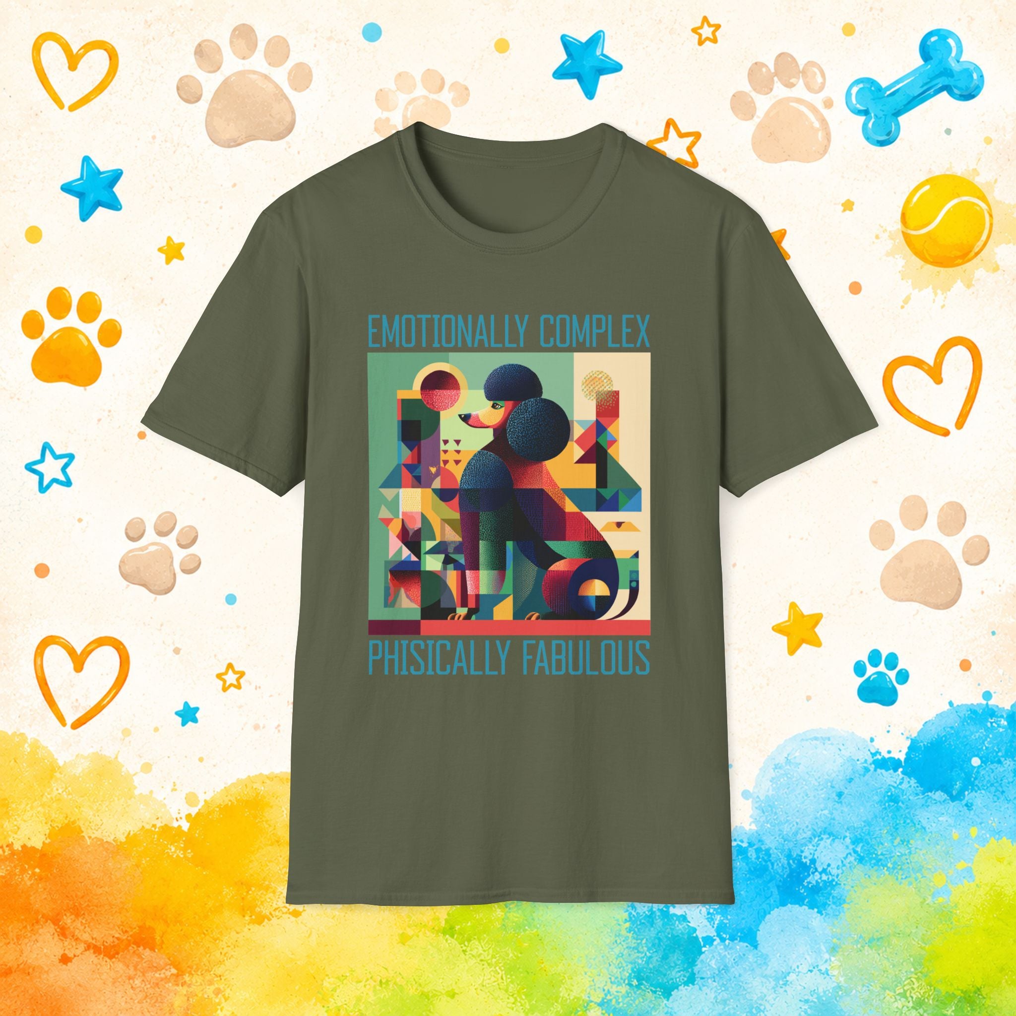 Poodle Emotionally Complex T-Shirt