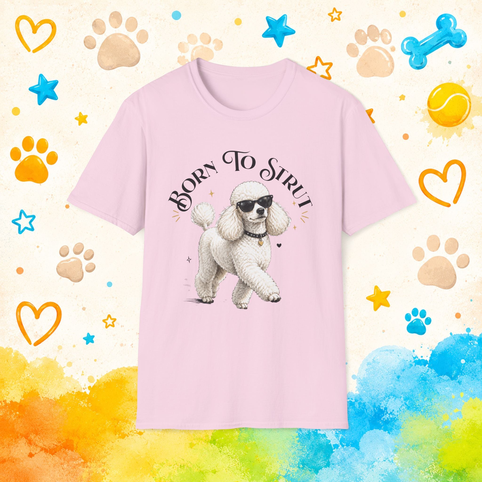 Born to Strut – Cool Poodle Sunglasses Design
