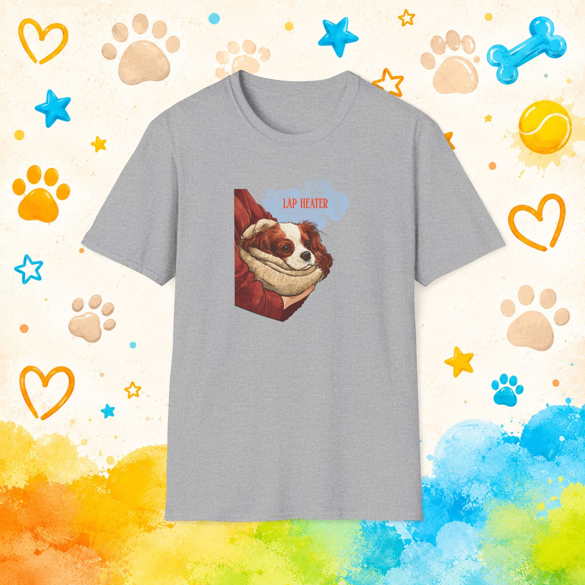 Lap Heater Funny Cavalier King Charles Spaniel T-Shirt – Cozy Dog Lover Tee