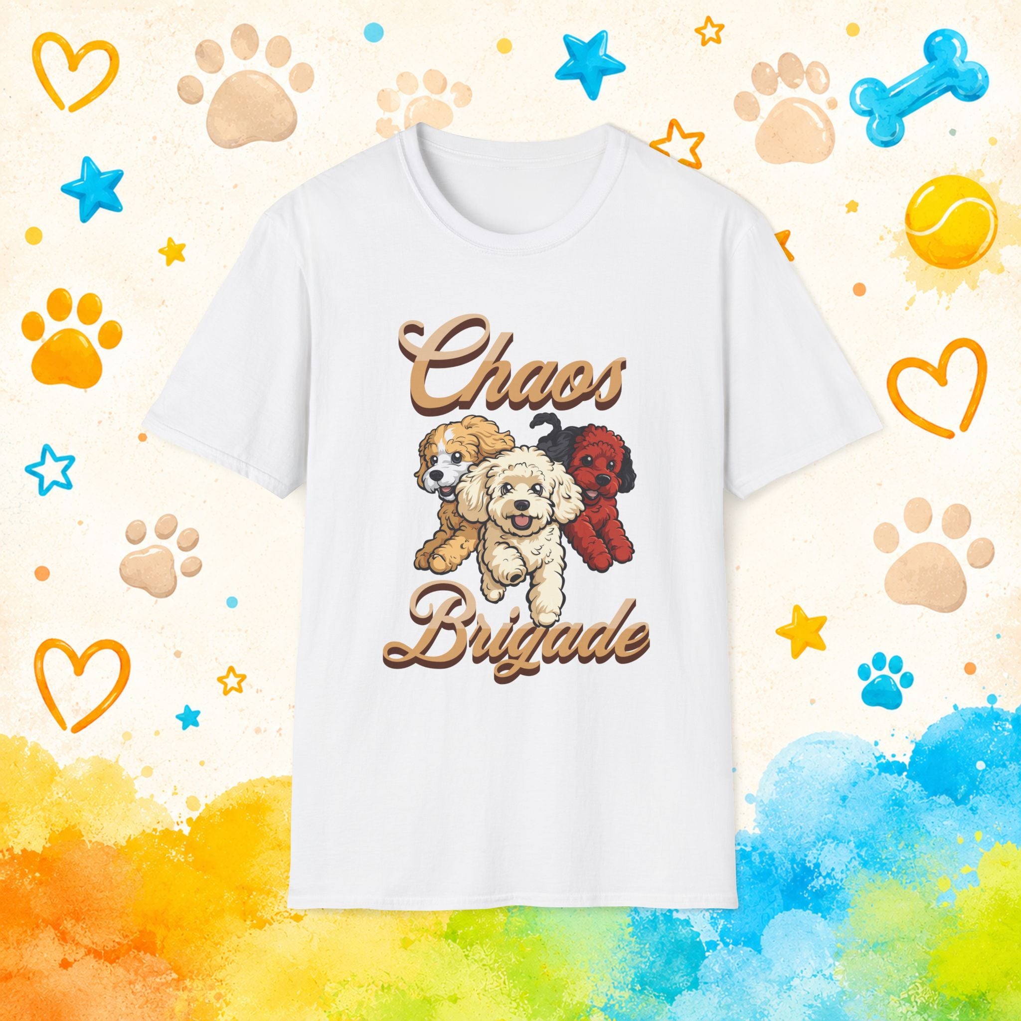 Poodle Chaos Brigade Funny T-shirt