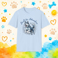 Built for Adventure | Siberian Husky Graphic T-Shirt | Funny Husky Personality Tee for Dog Lovers