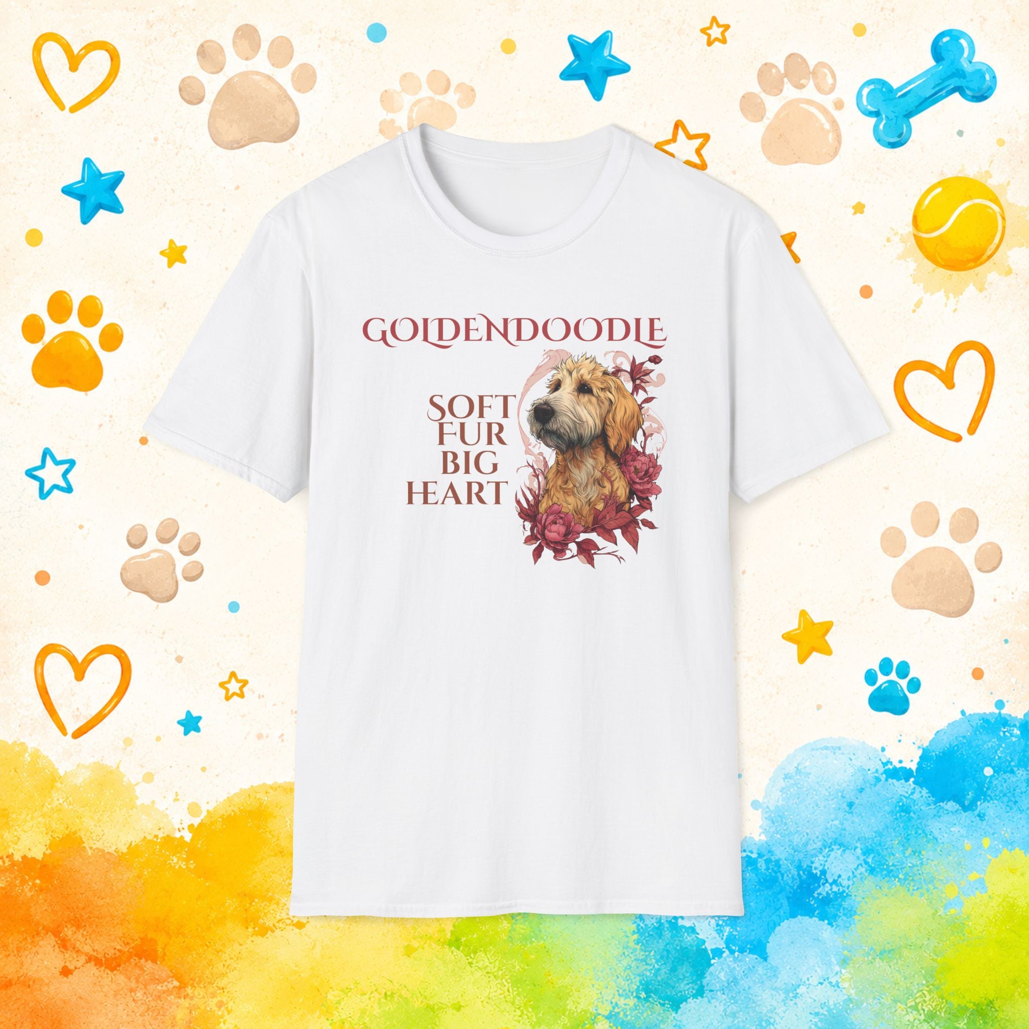 Goldendoodle Soft Fur Big Heart T-Shirt