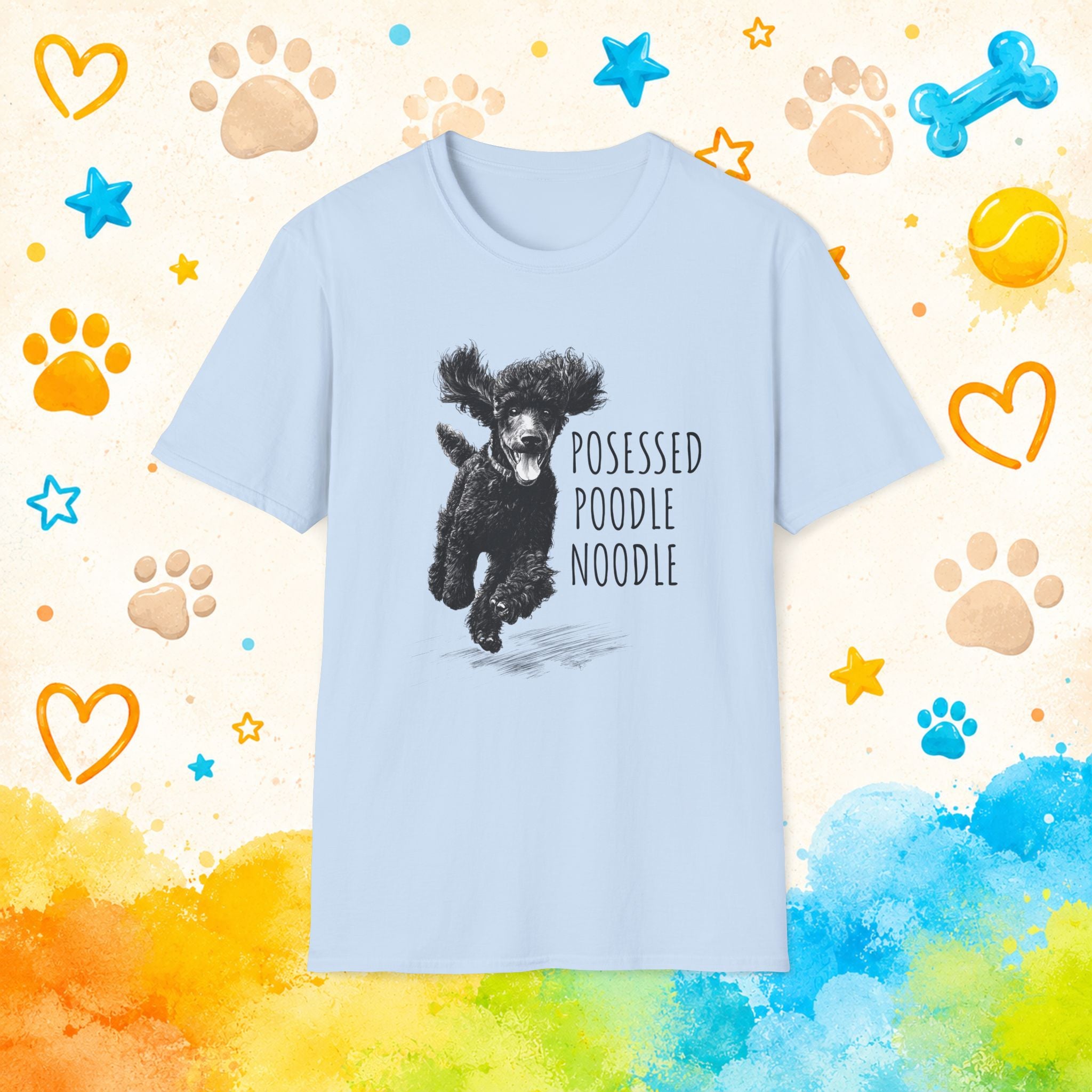 Poodle "Possessed Poodle Noodle" Funny T-Shirt