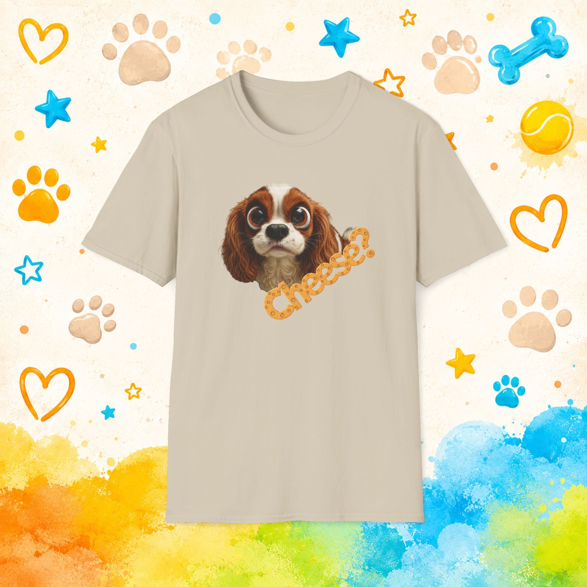 Cheese? Cavalier King Charles Spaniel Funny Dog T-Shirt