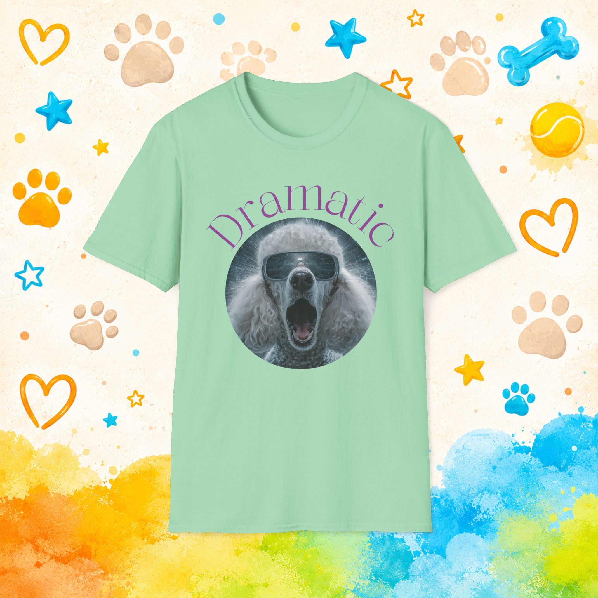 Poodle Dramatic Funny T-shirt