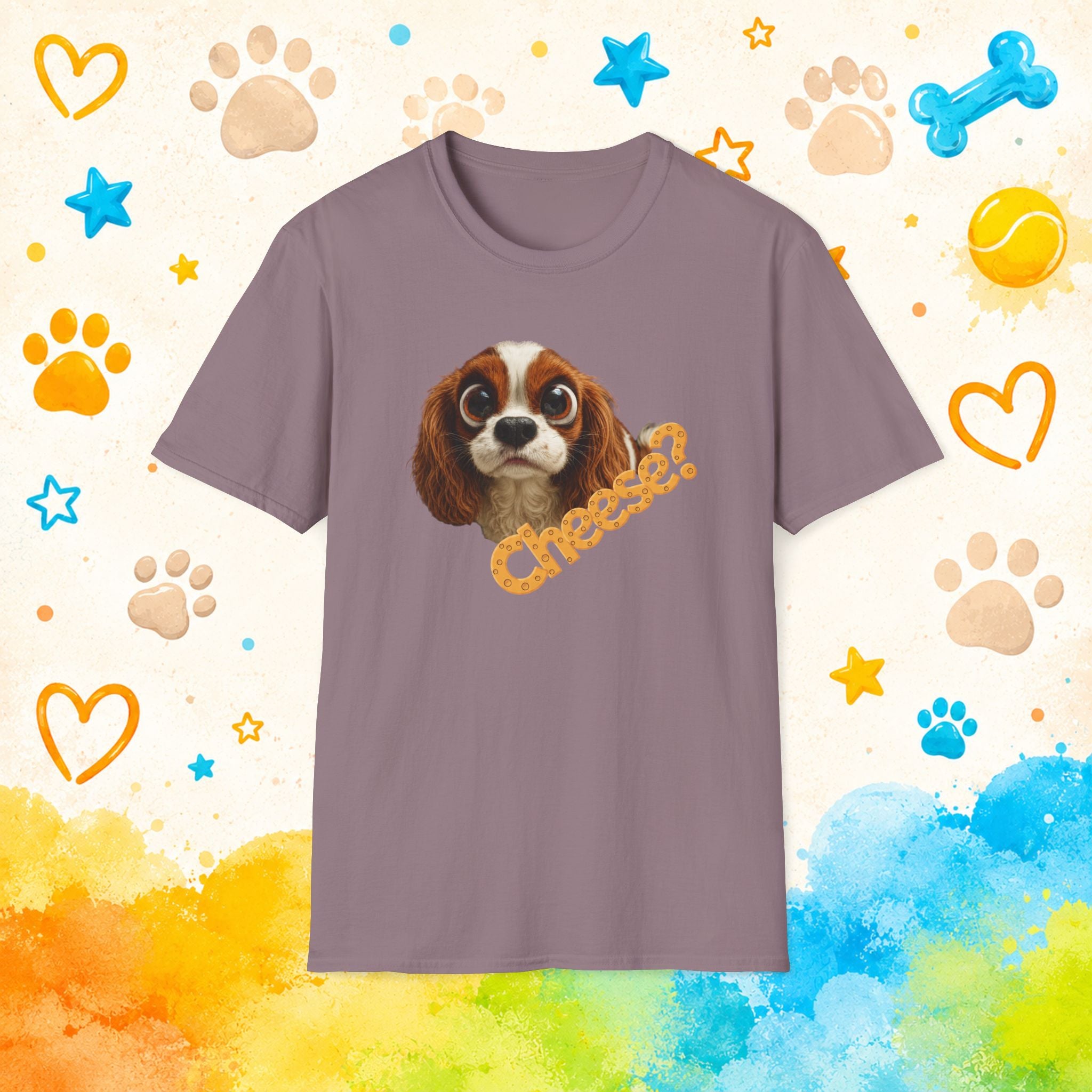 Cheese? Cavalier King Charles Spaniel Funny Dog T-Shirt