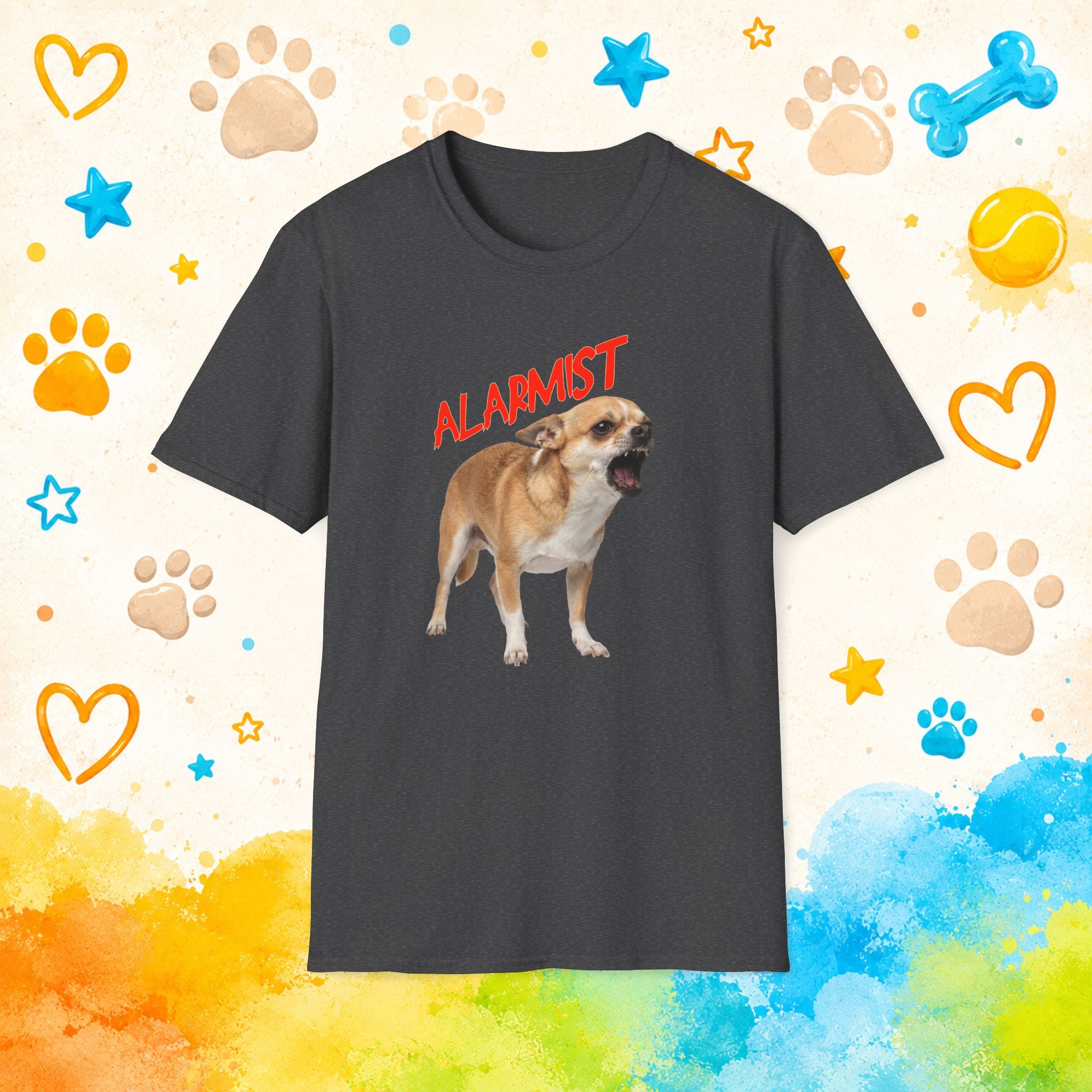 Alarmist Funny Chihuahua T-Shirt – Tiny Dog Security System Humor Tee