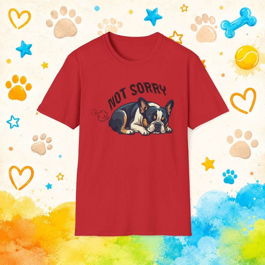 French Bulldog Not Sorry Shirt | Funny Frenchie Fart T Shirt | Cute Dog Meme Tee | Toxic French Bulldog Graphic Tee