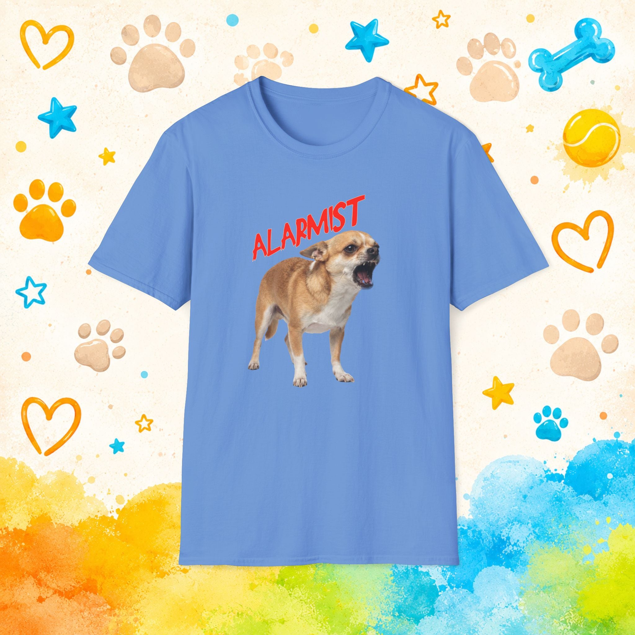 Alarmist Funny Chihuahua T-Shirt – Tiny Dog Security System Humor Tee