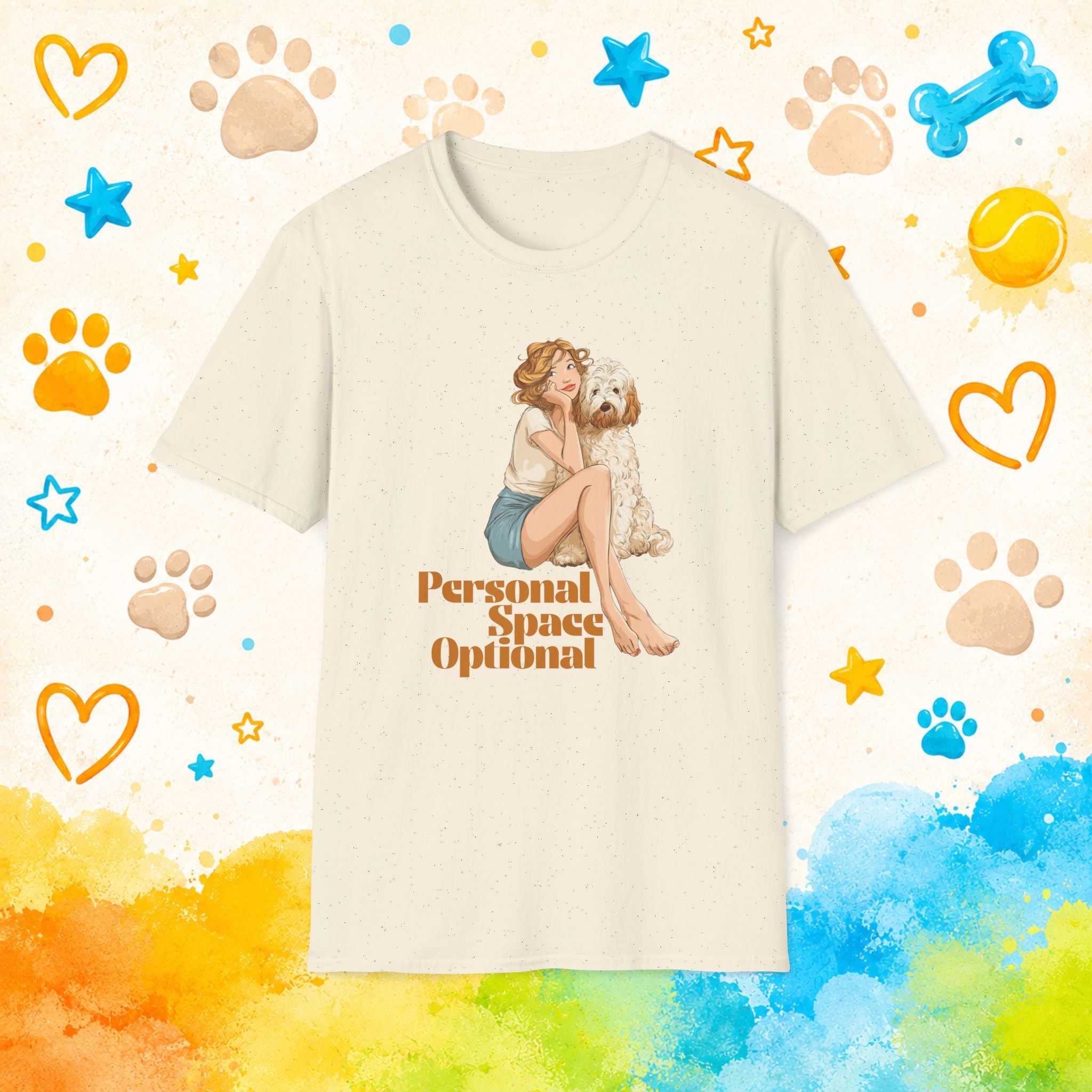 Goldendoodle Personal Space Optional T-Shirt