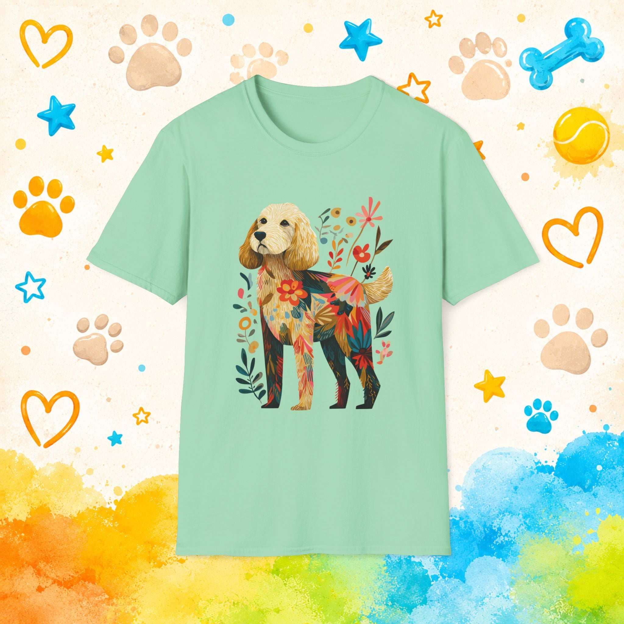 Goldendoodle Florafolk  T-Shirt