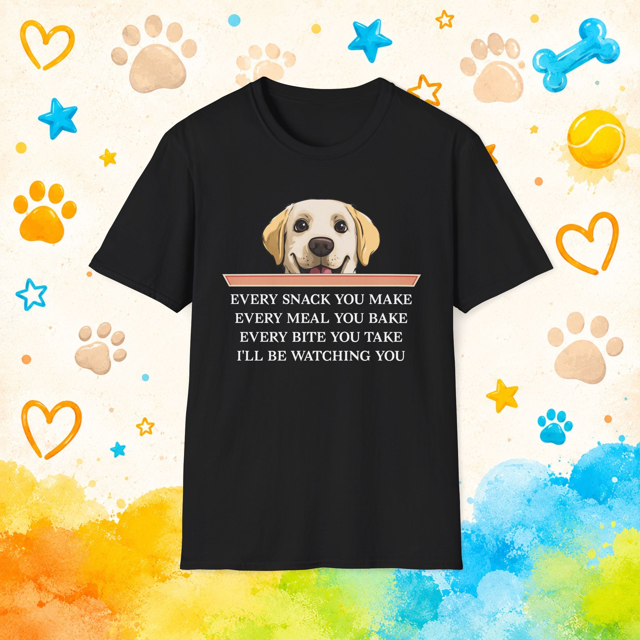 Labrador Snack Watching Dog T-Shirt