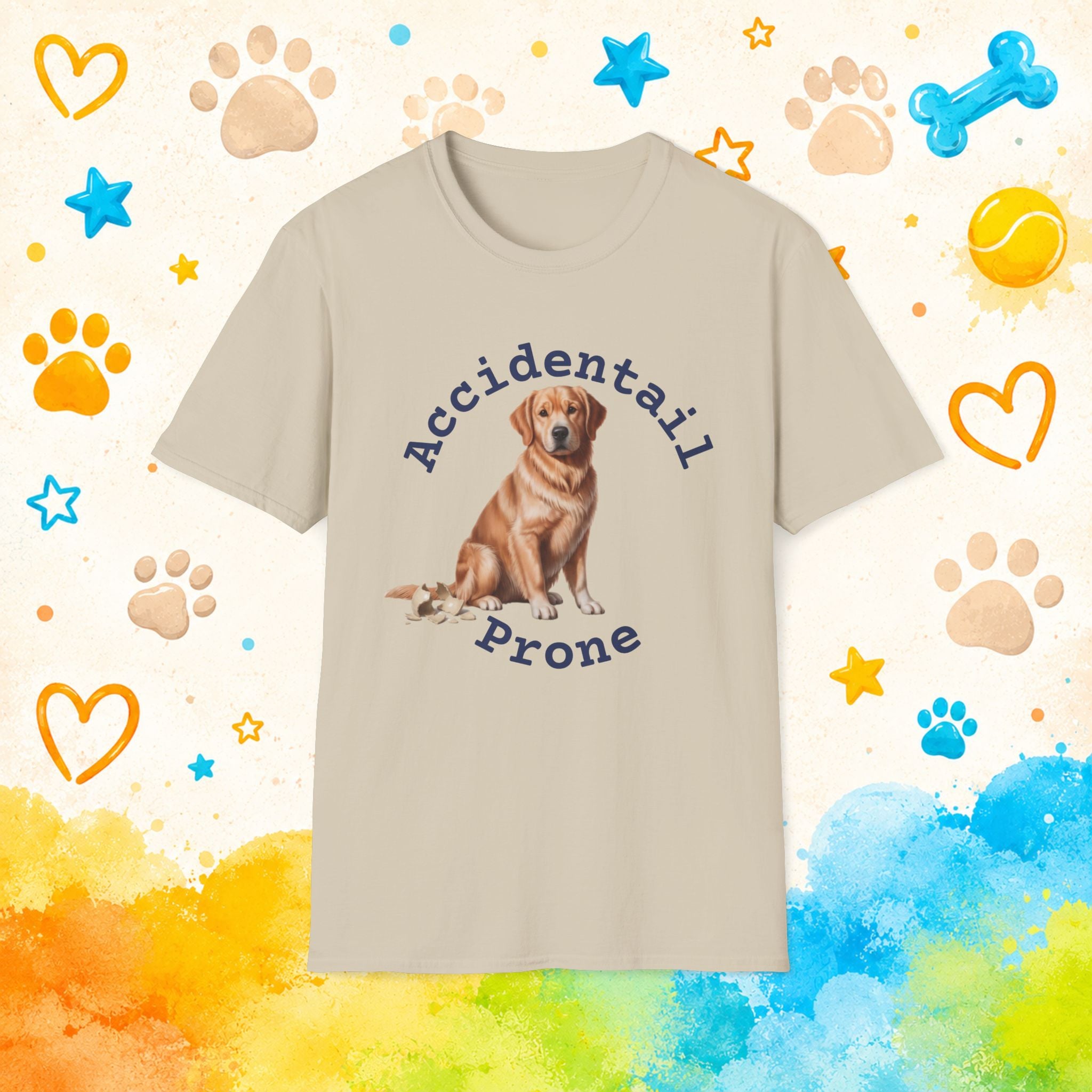 Golden Retriever Accidentail Prone T-Shirt