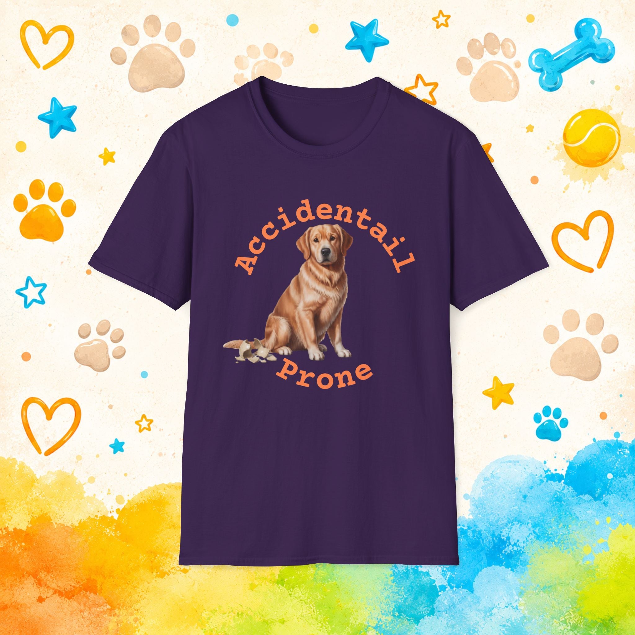 Golden Retriever Accidentail Prone T-Shirt
