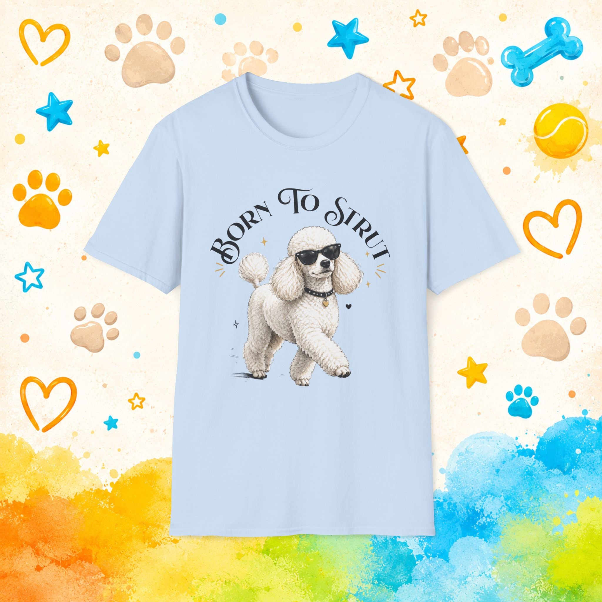 Born to Strut – Cool Poodle Sunglasses Design
