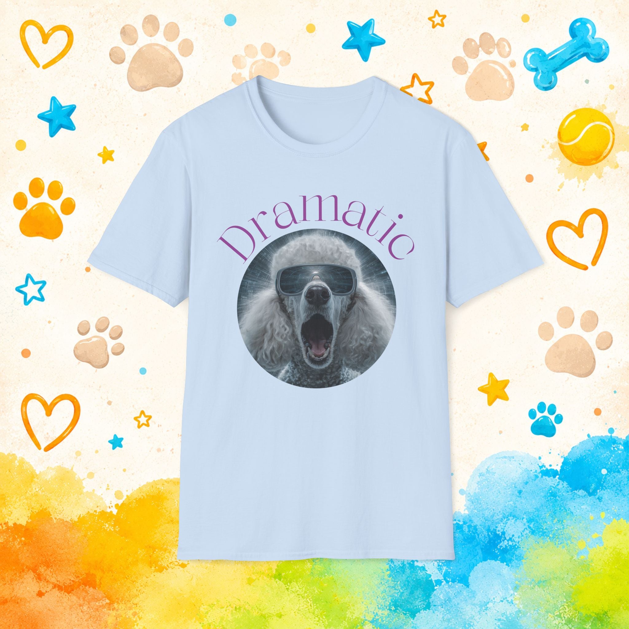 Poodle Dramatic Funny T-shirt