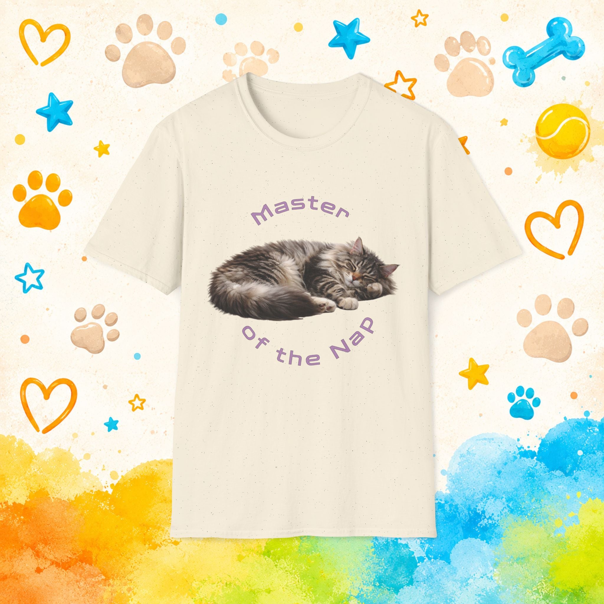 Cat "Master of the Nap" T-shirt