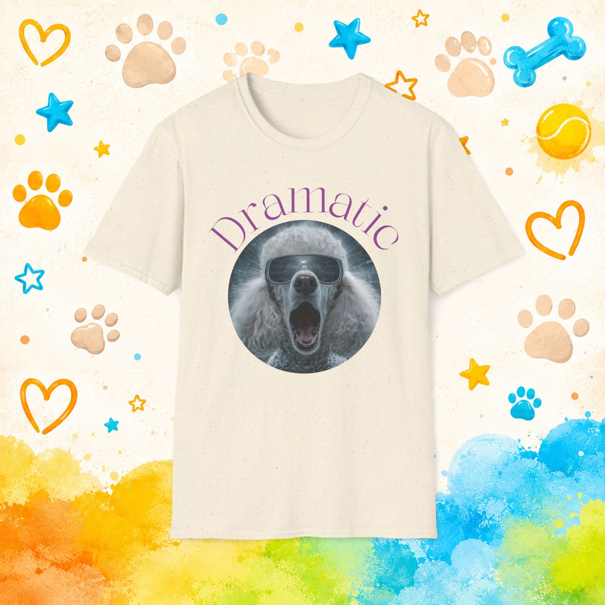 Poodle Dramatic Funny T-shirt