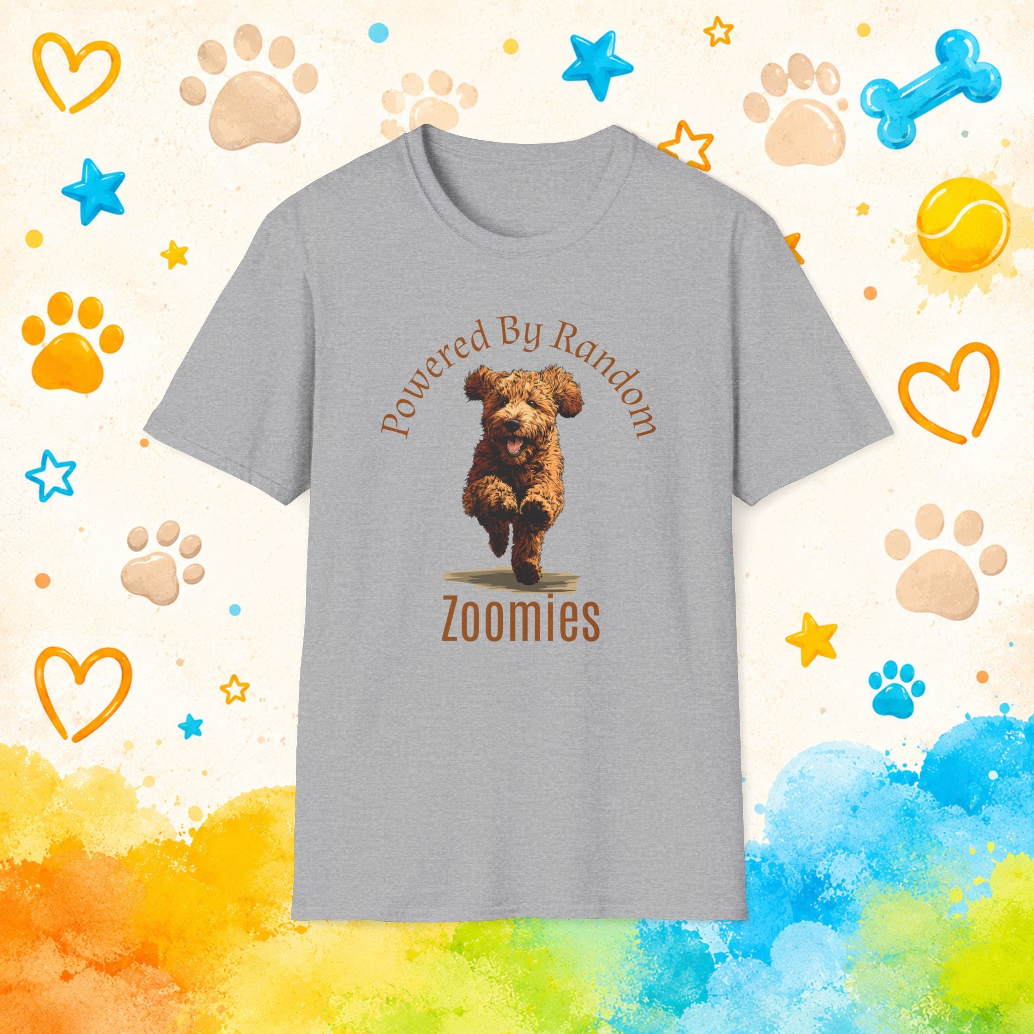 Goldendoodle Powered By Random Zoomies T-Shirt