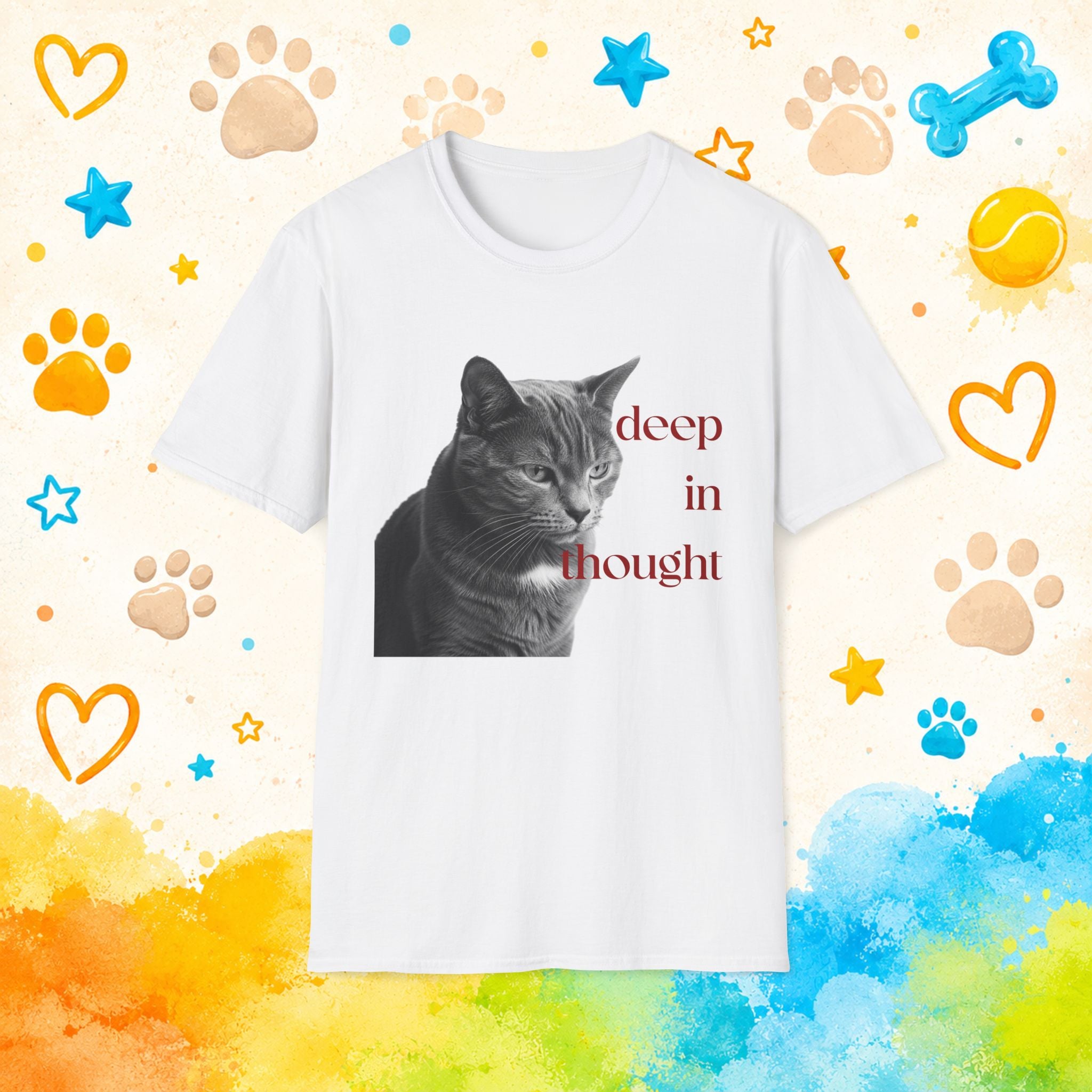 Cat Deep in ThoughtT-Shirt