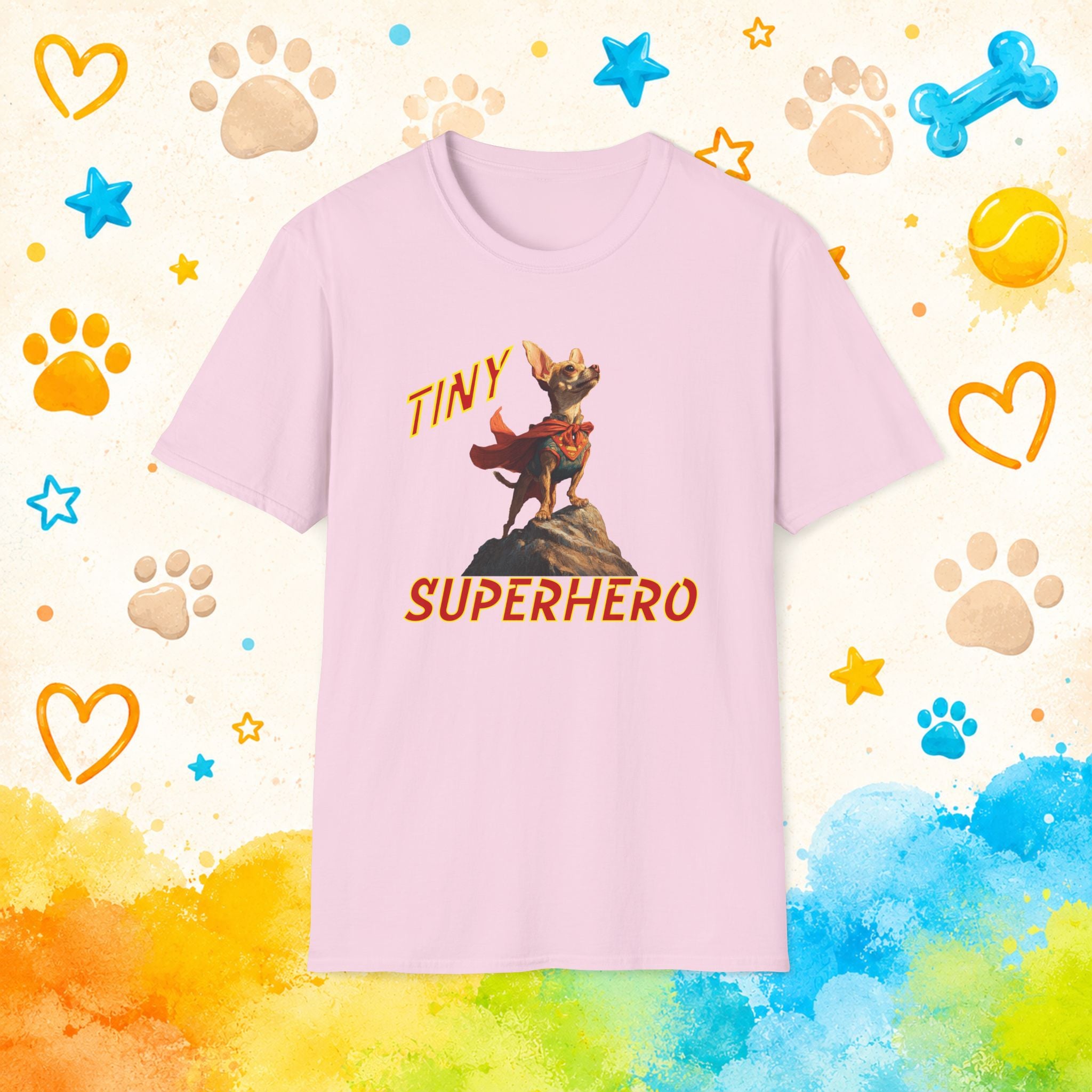 Chihuahua Tiny Superhero T-Shirt