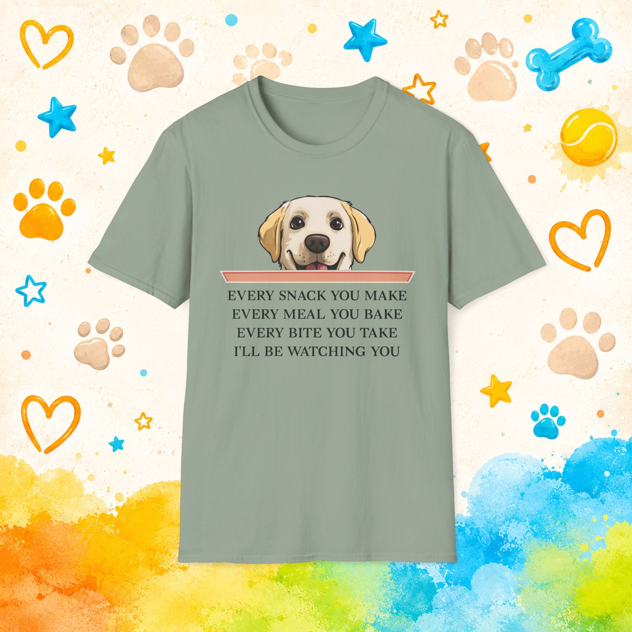 Labrador Snack Watching Dog T-Shirt