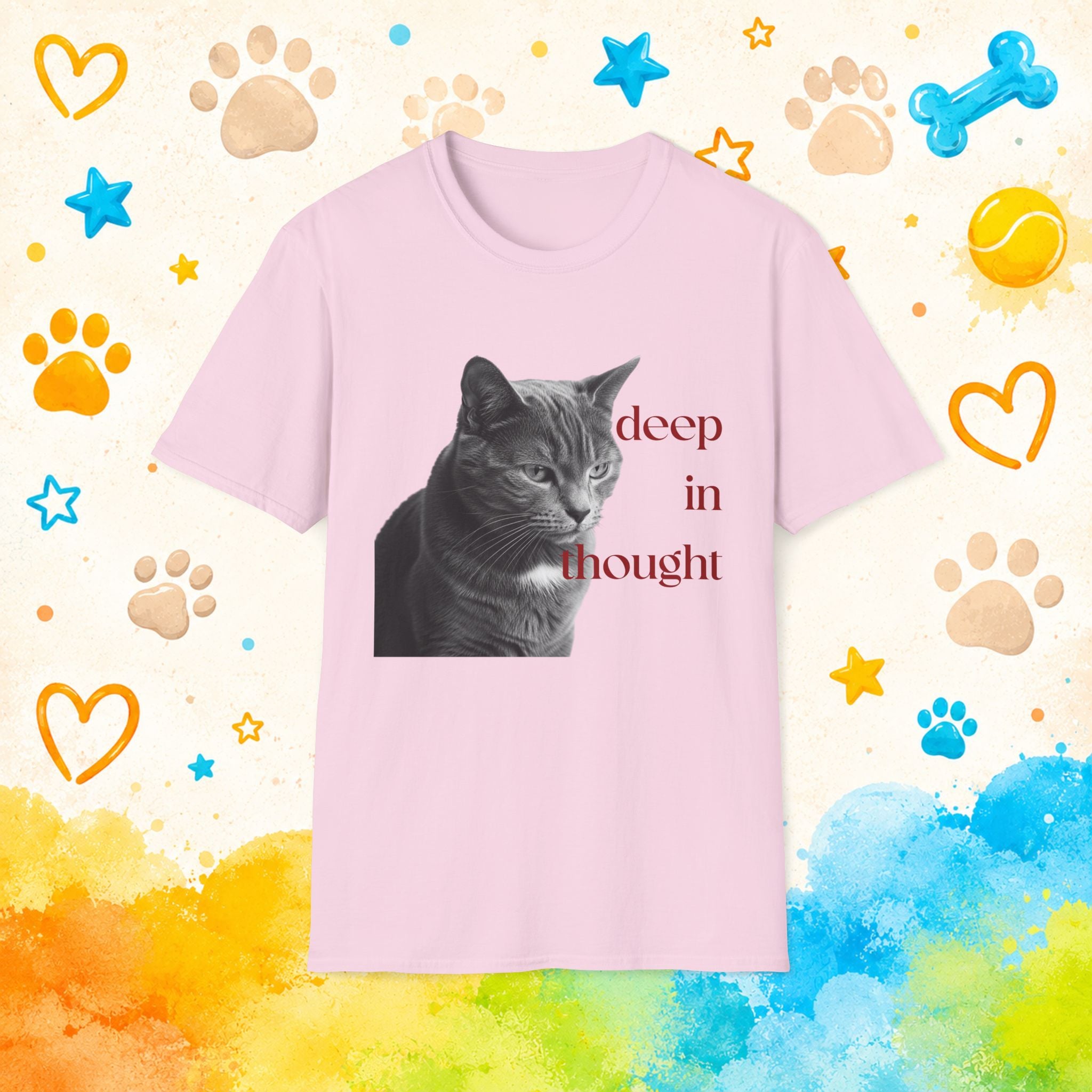 Cat Deep in ThoughtT-Shirt