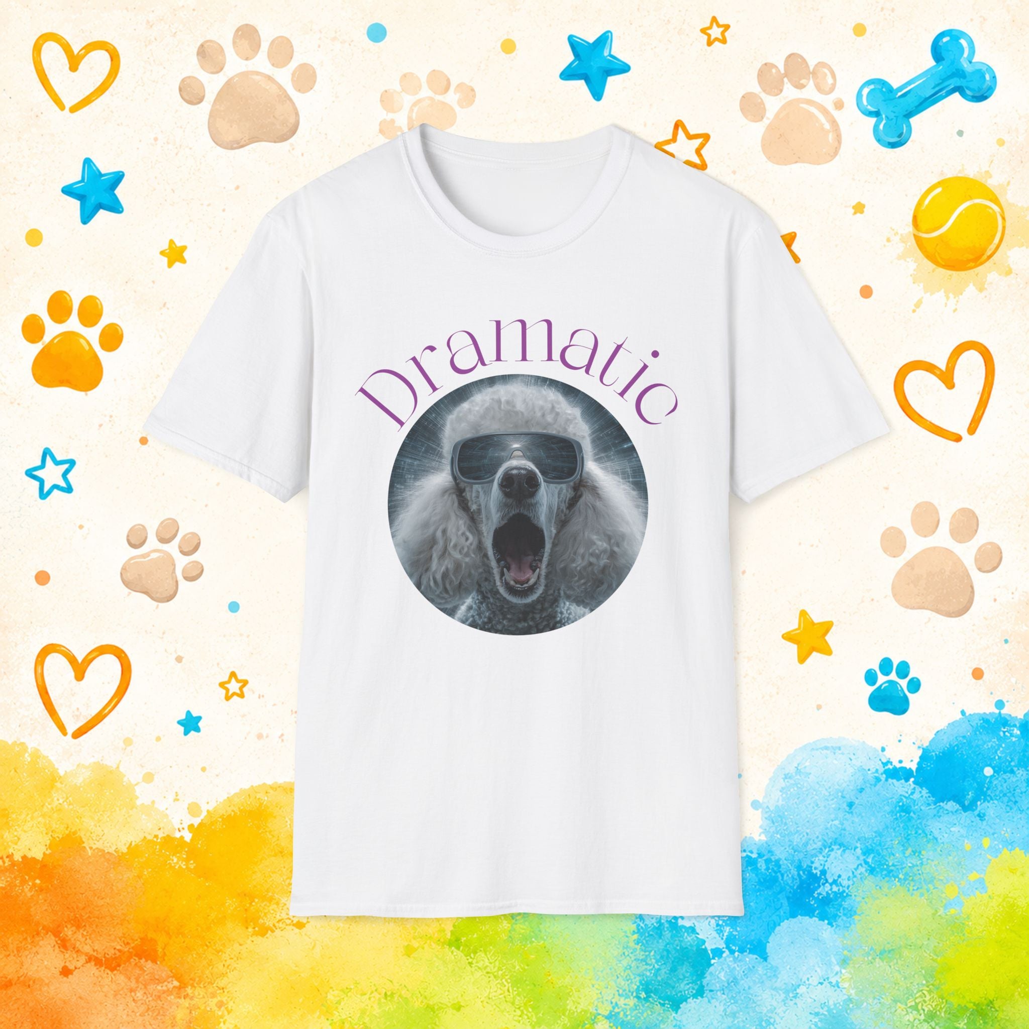 Poodle Dramatic Funny T-shirt