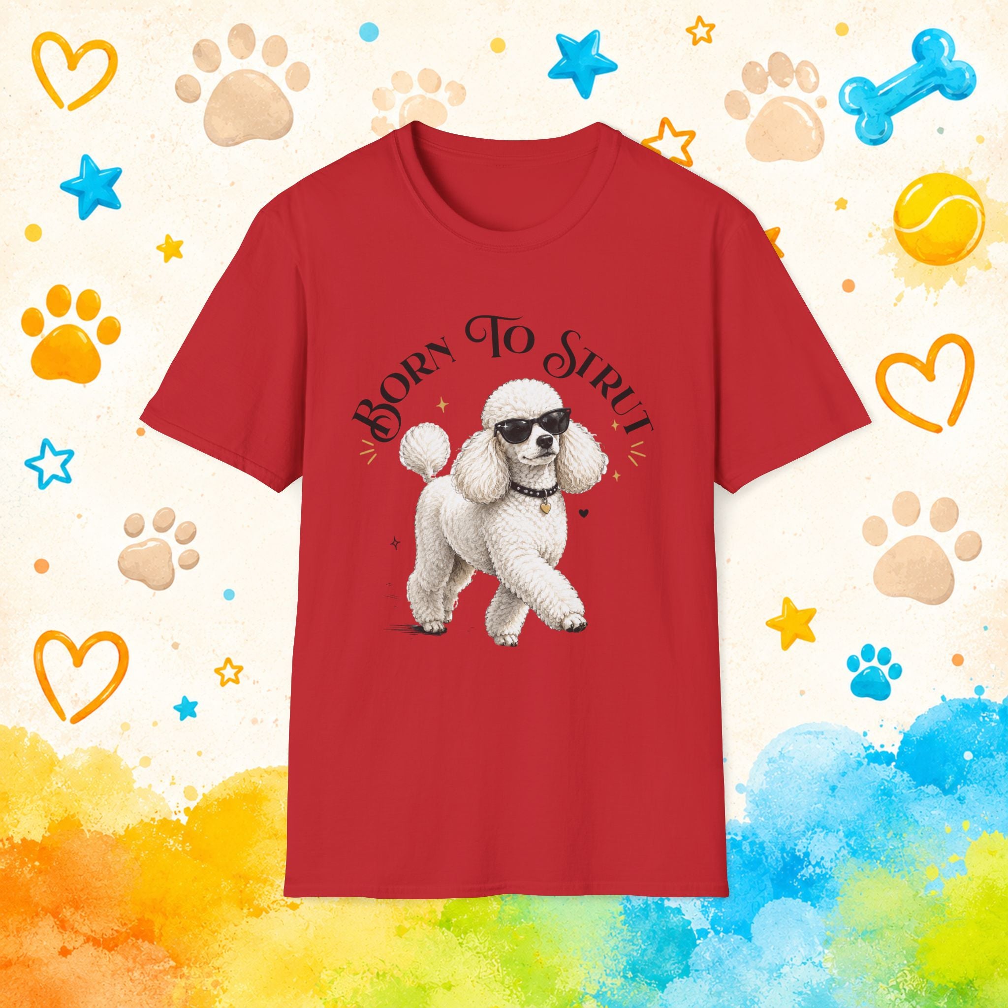 Born to Strut – Cool Poodle Sunglasses Design