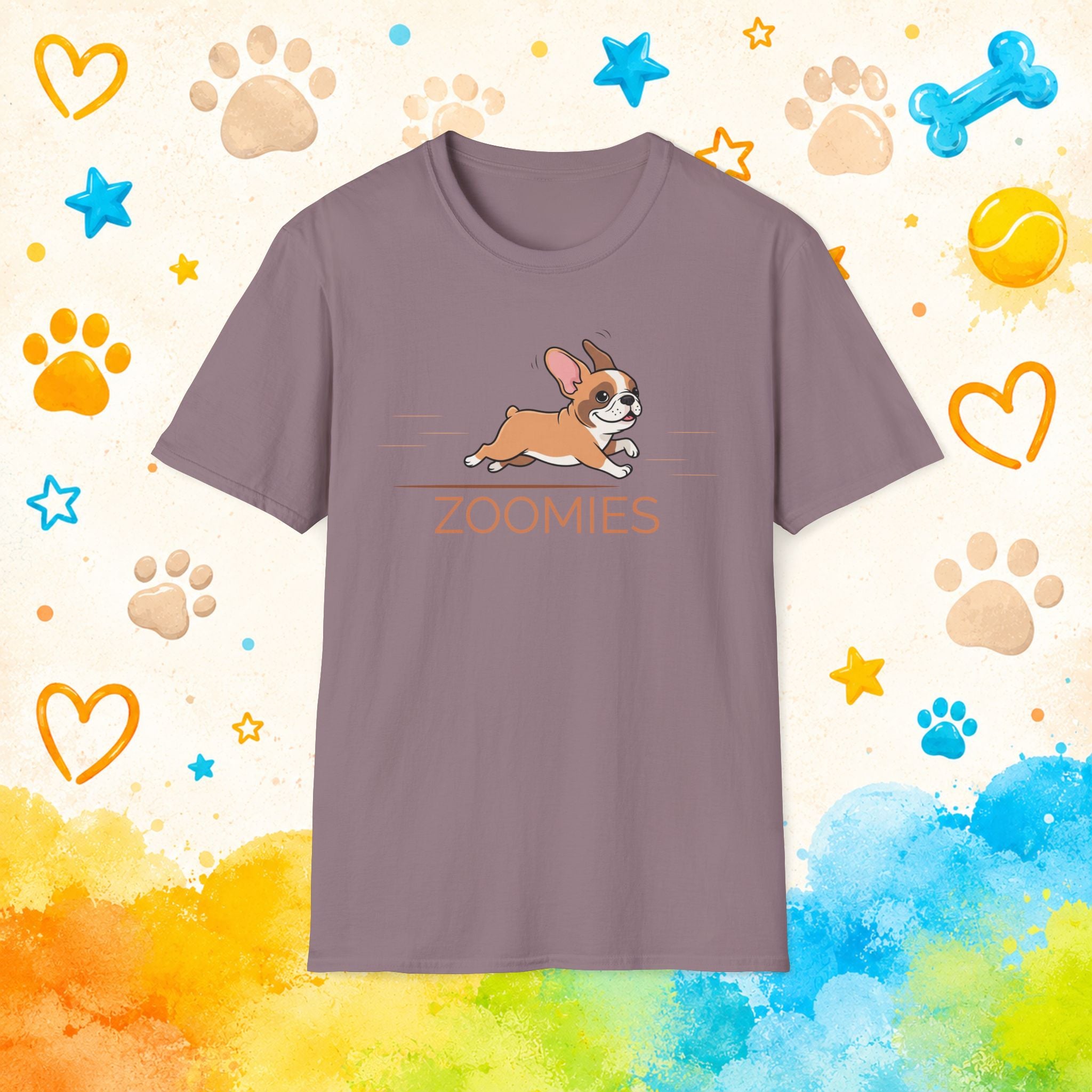 French Bulldog Zoomies T-Shirt — Cute Running Dog Tee