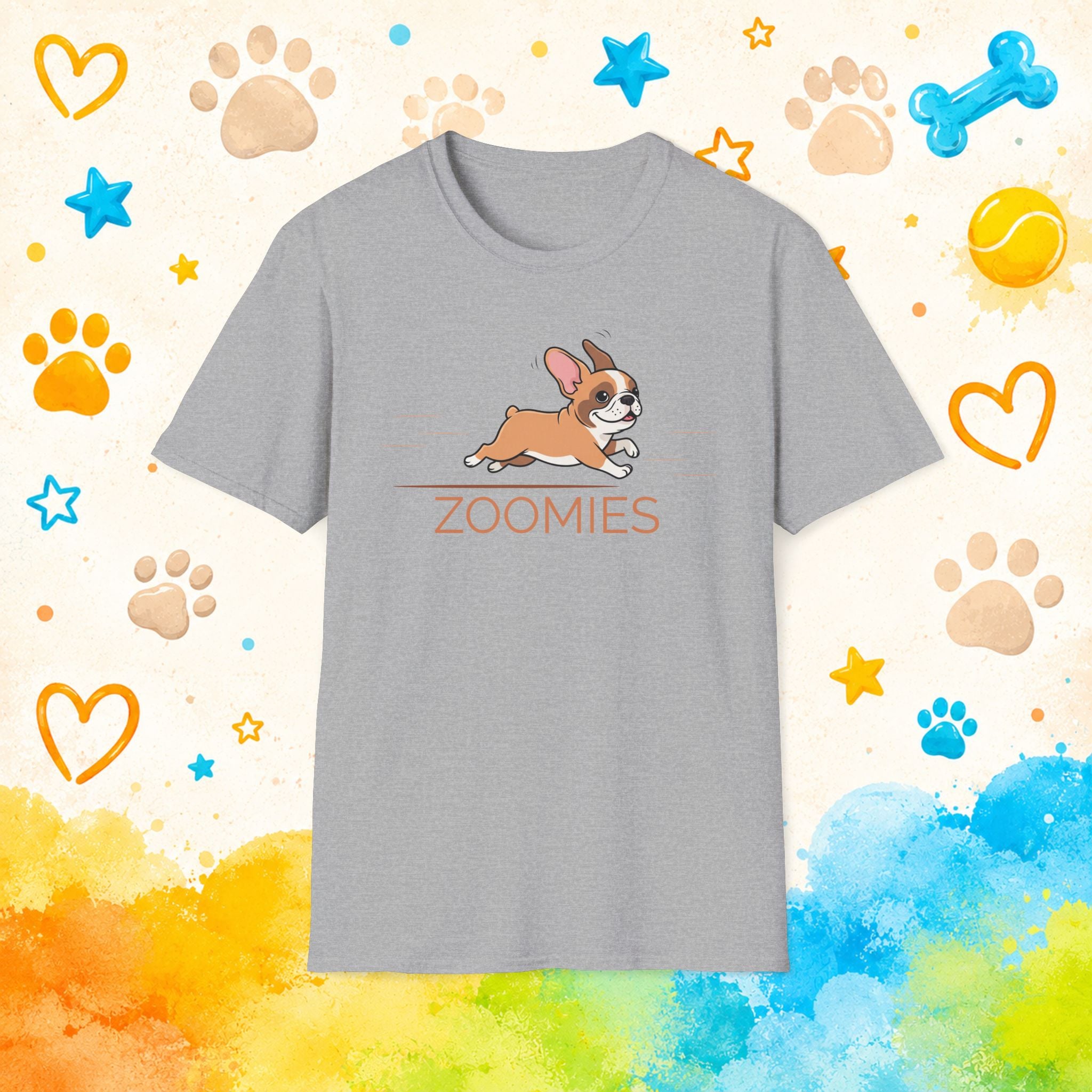 French Bulldog Zoomies T-Shirt — Cute Running Dog Tee