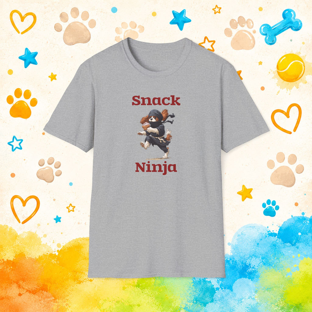 Snack Ninja Cavalier King Charles Spaniel Funny Dog T-Shirt