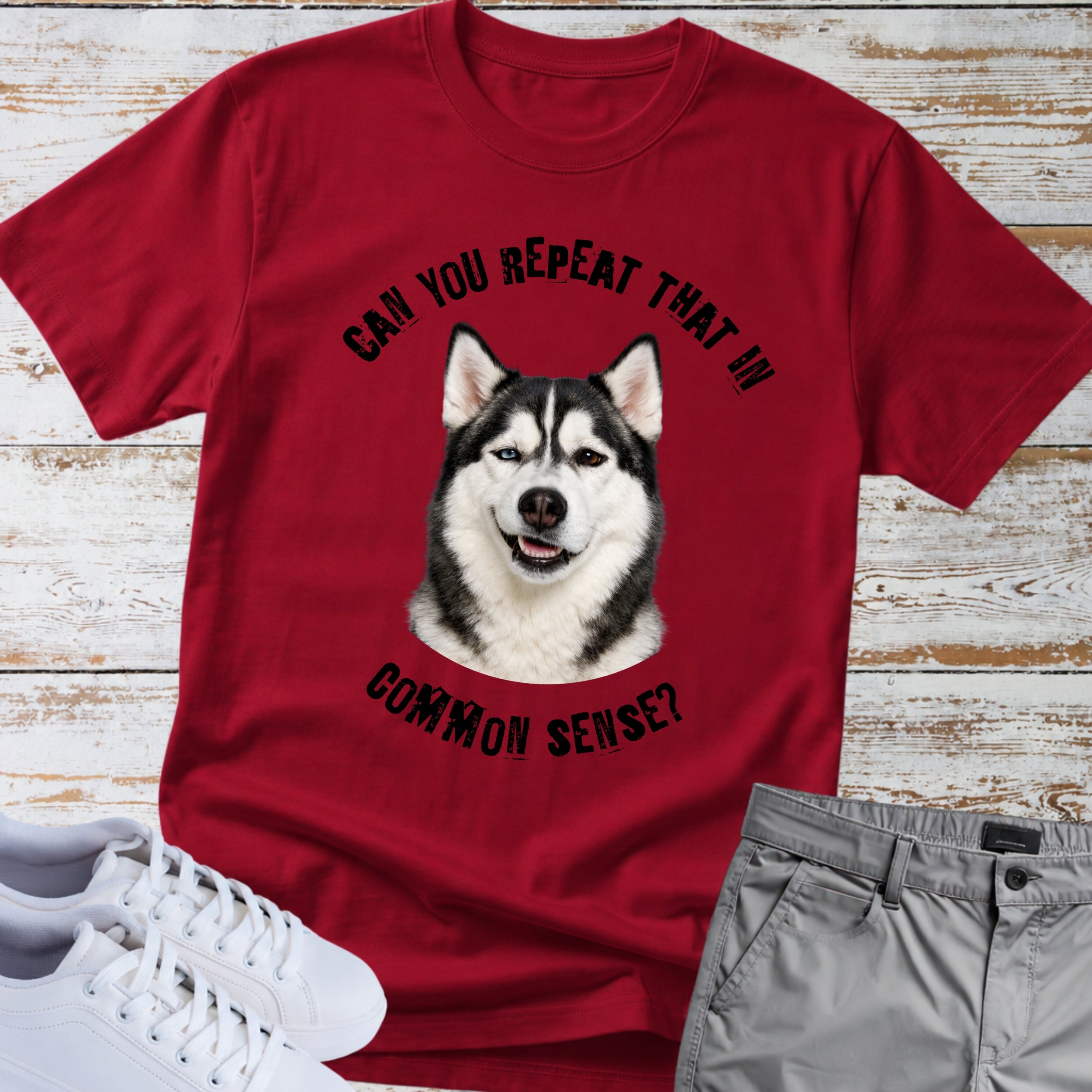 Siberian Husky Common Sense T-Shirt