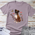 Goofy Love Boxer Dog T-Shirt, Cute Boxer Lover Shirt, Funny Romantic Dog Tee, Boxer Gift for Dog Owners, Sweet Boxer Dog Apparel