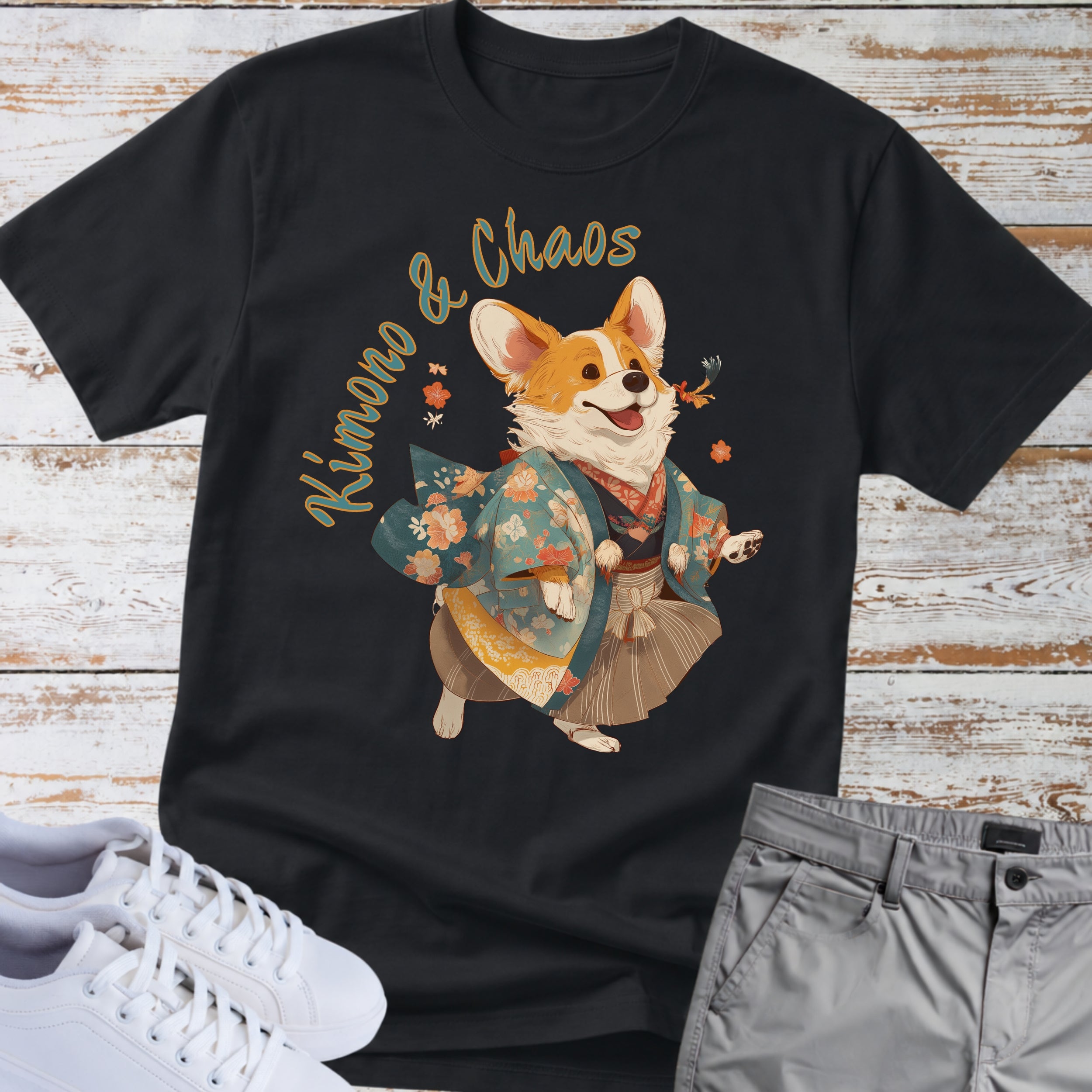 Kimono & Chaos Corgi T-Shirt