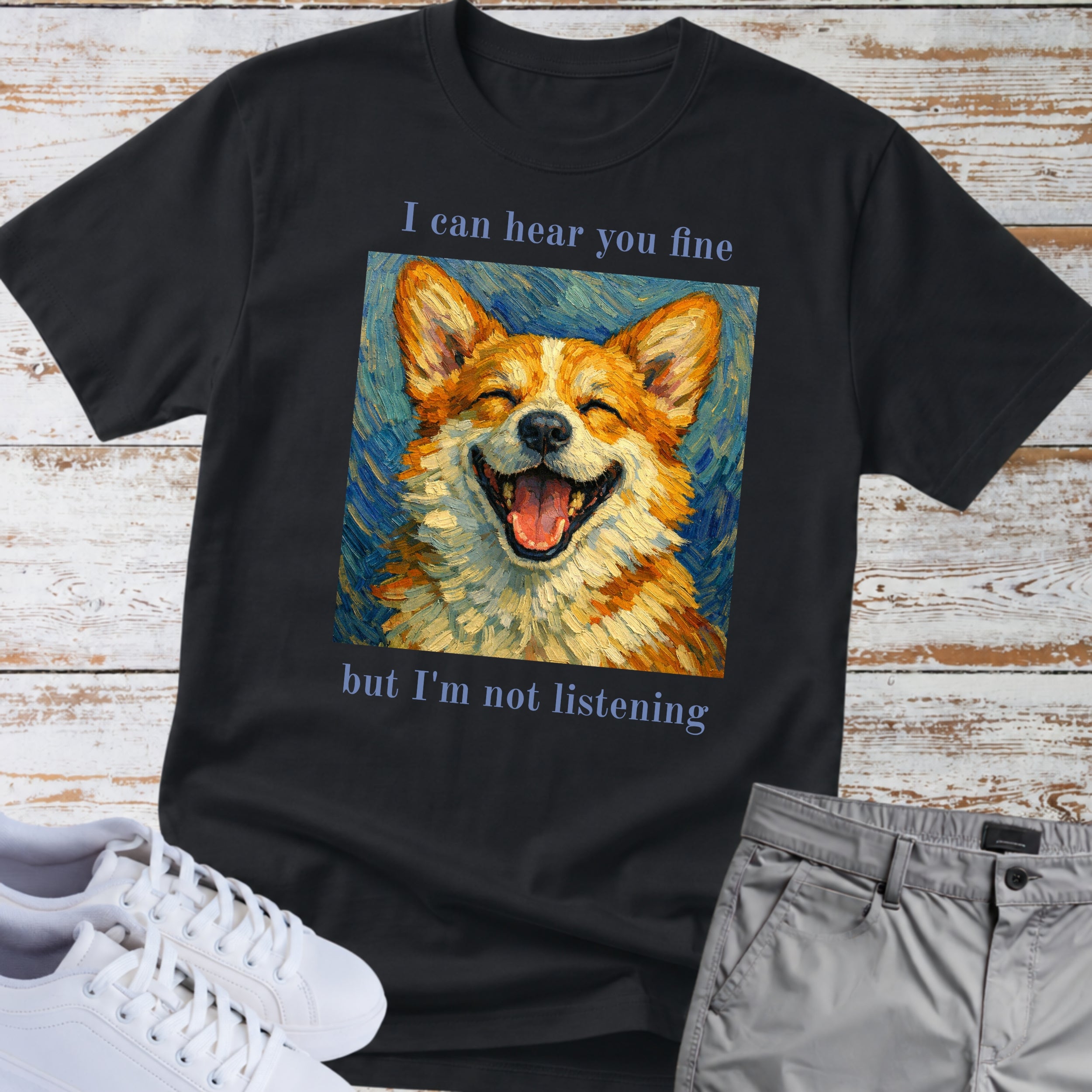 Corgi T‑Shirt Not Listening