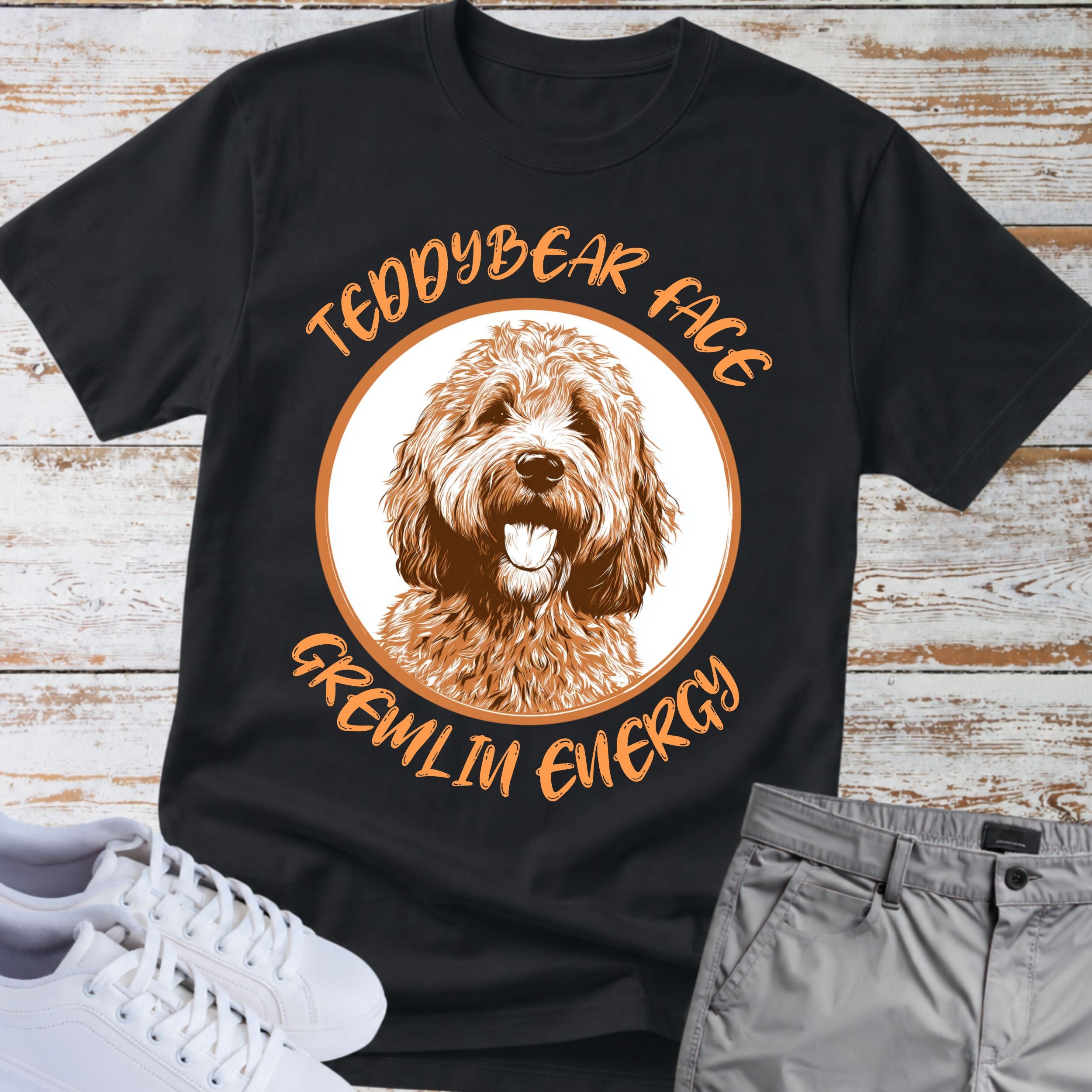 Goldendoodle Teddy Bear Face T-Shirt